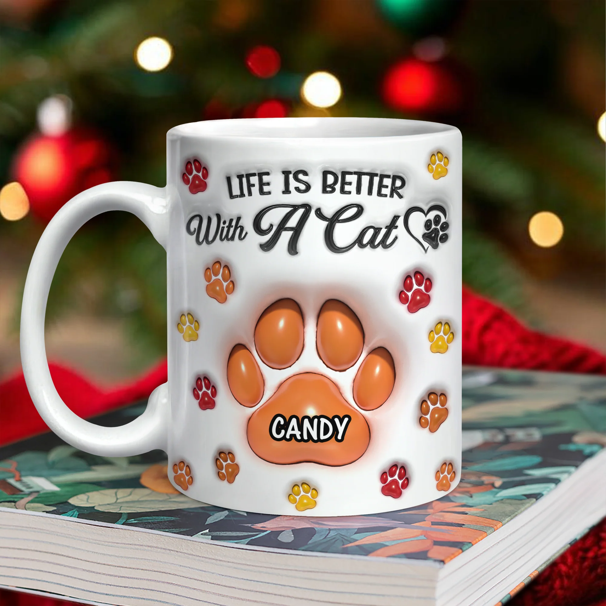 Life Is Better With Paws - Personalized 3D Mug LM32 895007 - Image 11