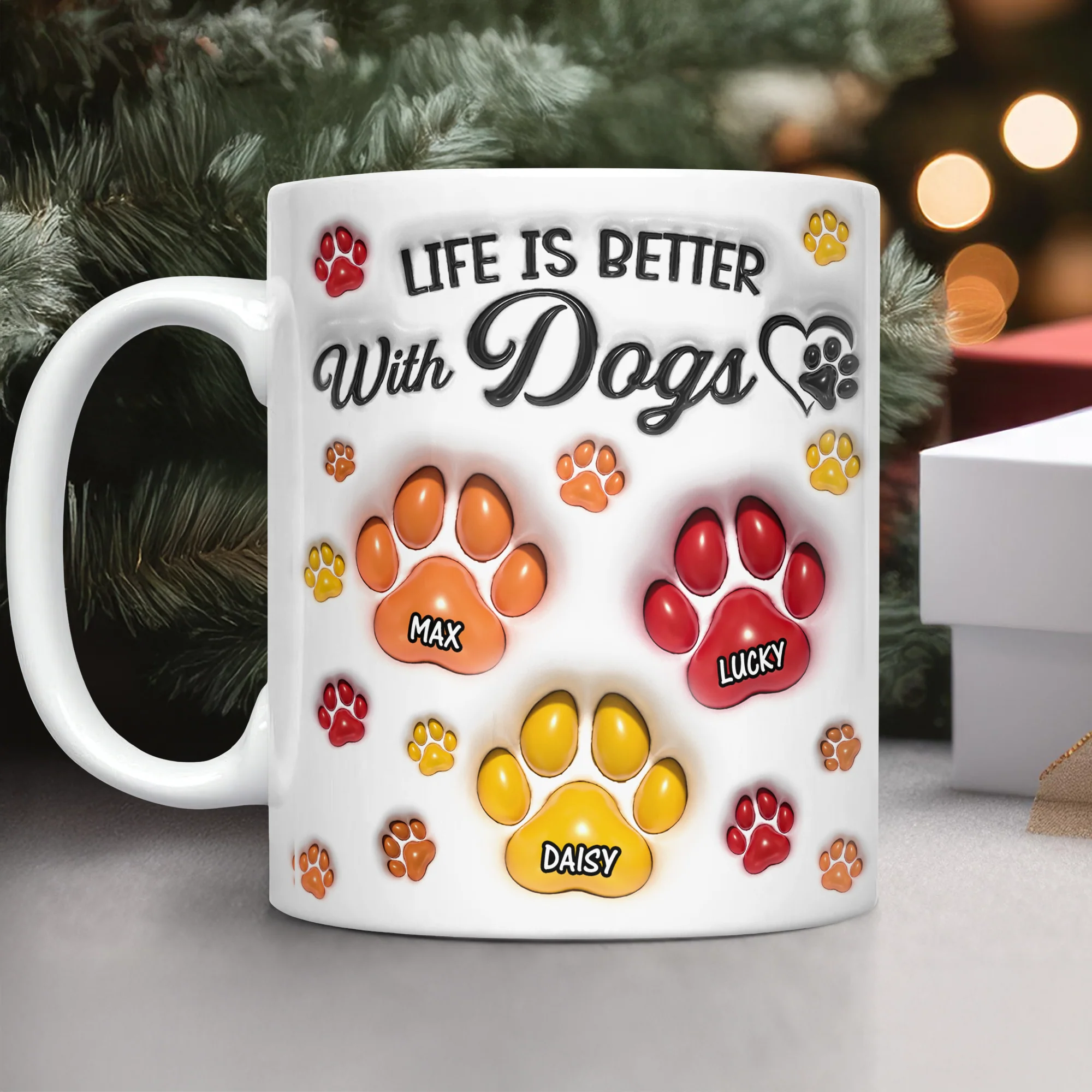 Life Is Better With Paws - Personalized 3D Mug LM32 895007 - Image 15