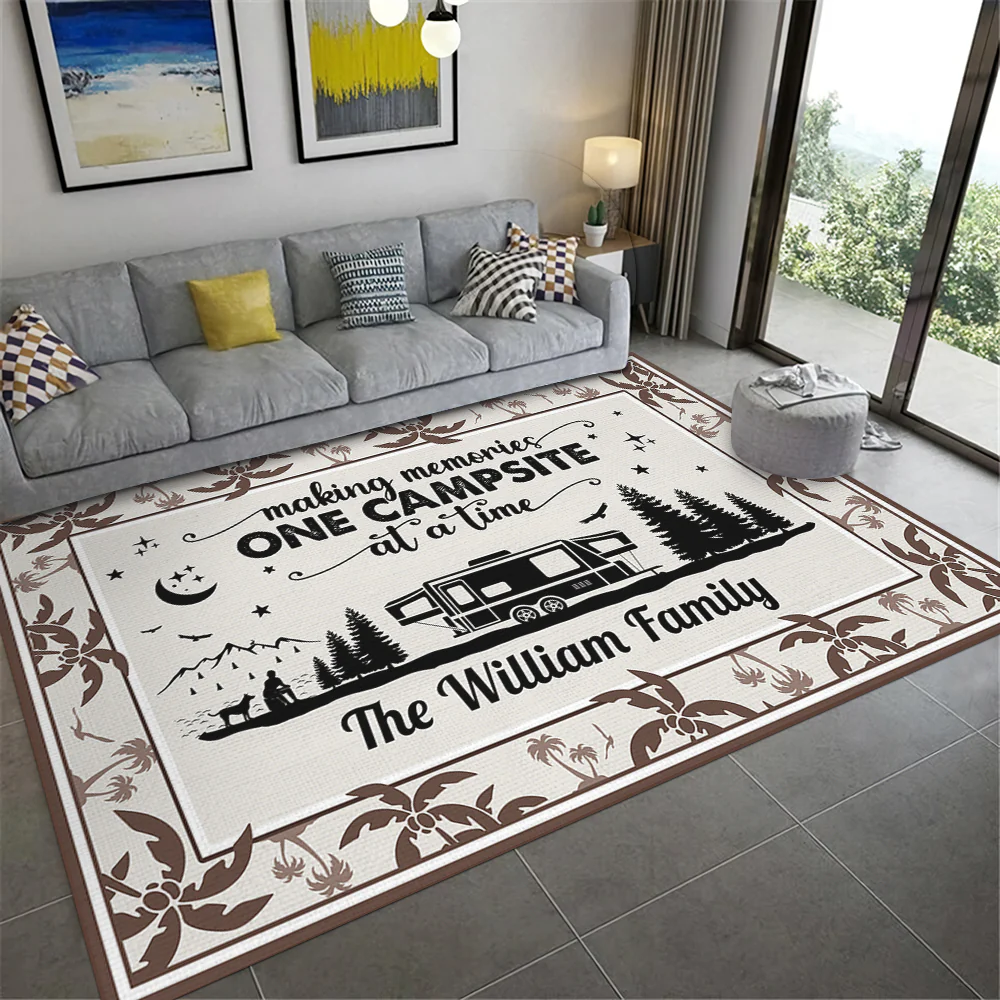 Making Memories One Campsite At A Time Personalized Patio Rug With Coconut Tree Pattern HO82 894332 - Image 5