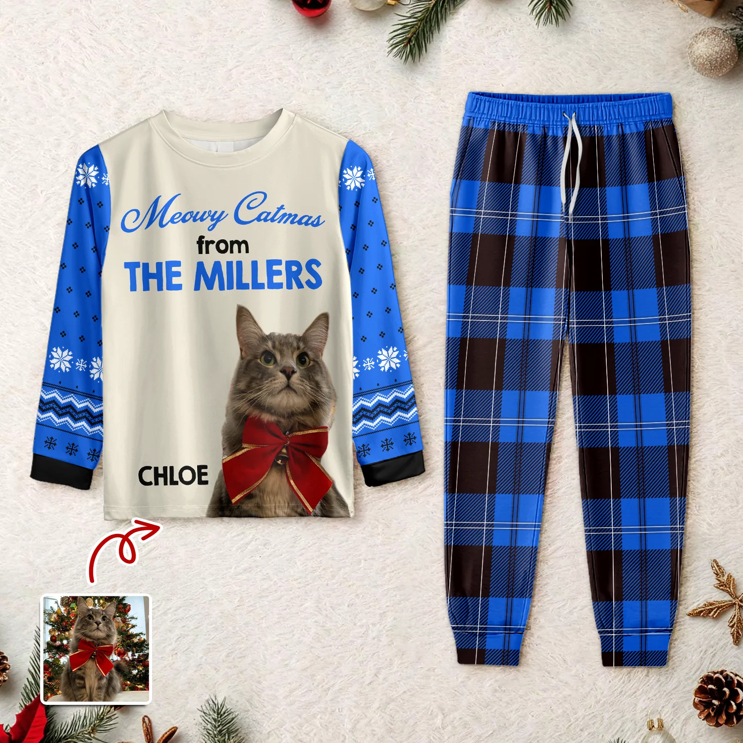 Merry Catmas - Personalized Sleepwear Gift For Cat Lovers HO82 900148 - Image 6