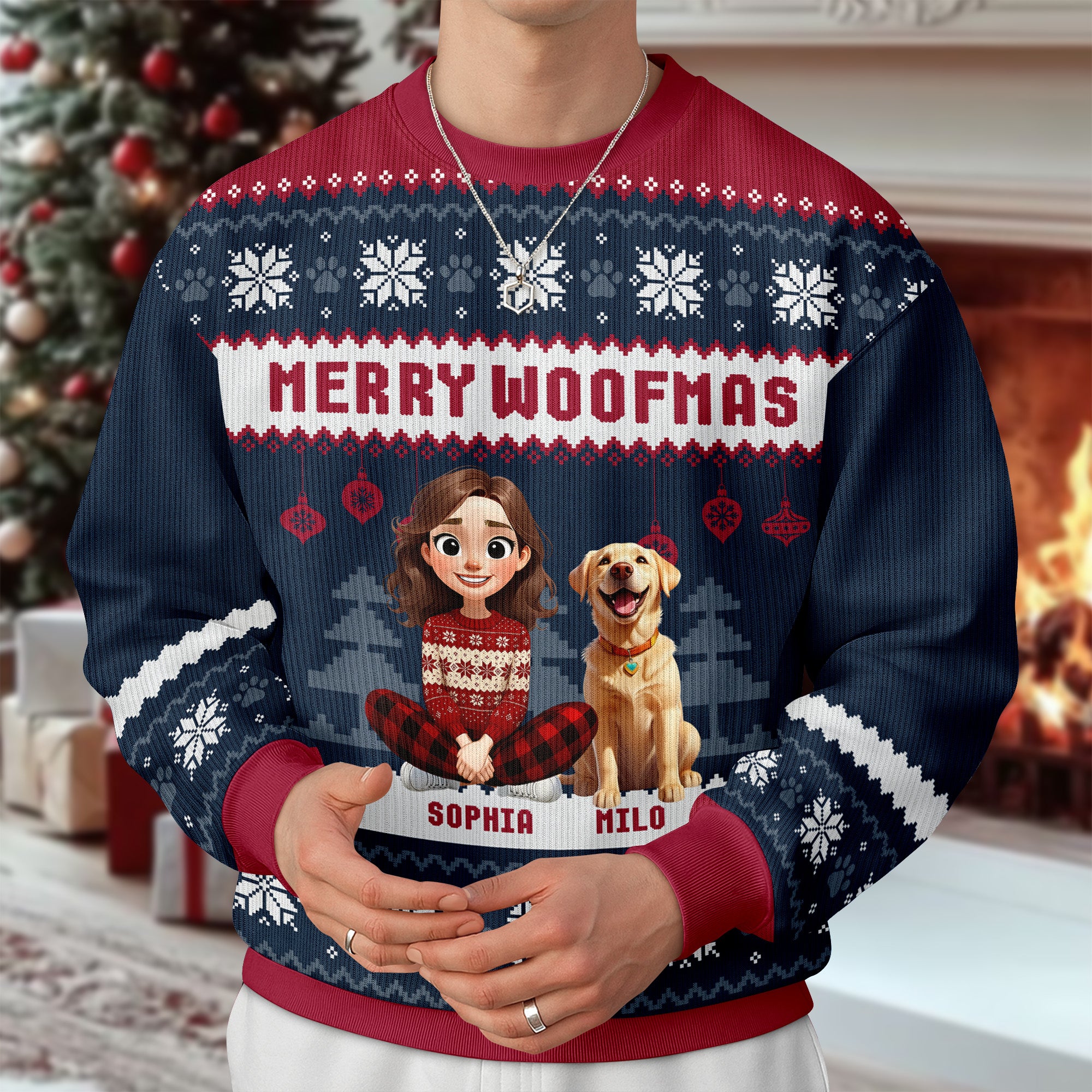 Merry Woofmas Personalized Dog Ugly Sweater HA75 898188 - Image 13