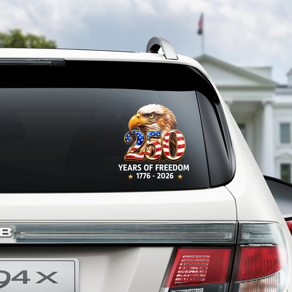 Patriotic Eagle 250 Years of Freedom Car Window Decal Sticker CH07 911686 - Image 5