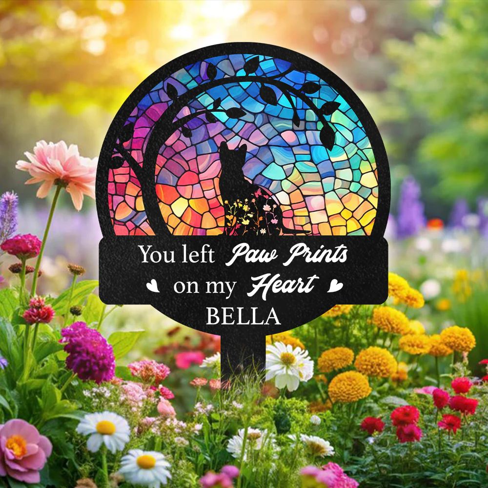 Personalized Cat Loss Memorial Garden Stake CH07 895776 - Image 4