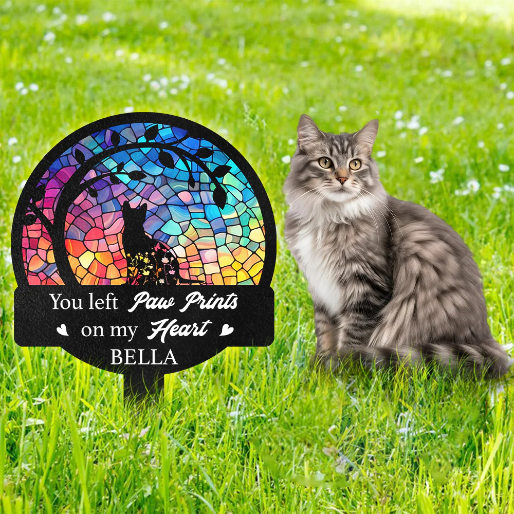 Personalized Cat Loss Memorial Garden Stake CH07 895776 - Image 5