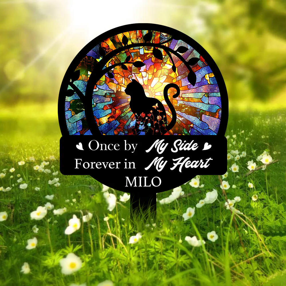 Personalized Cat Loss Memorial Garden Stake CH07 895776 - Image 7