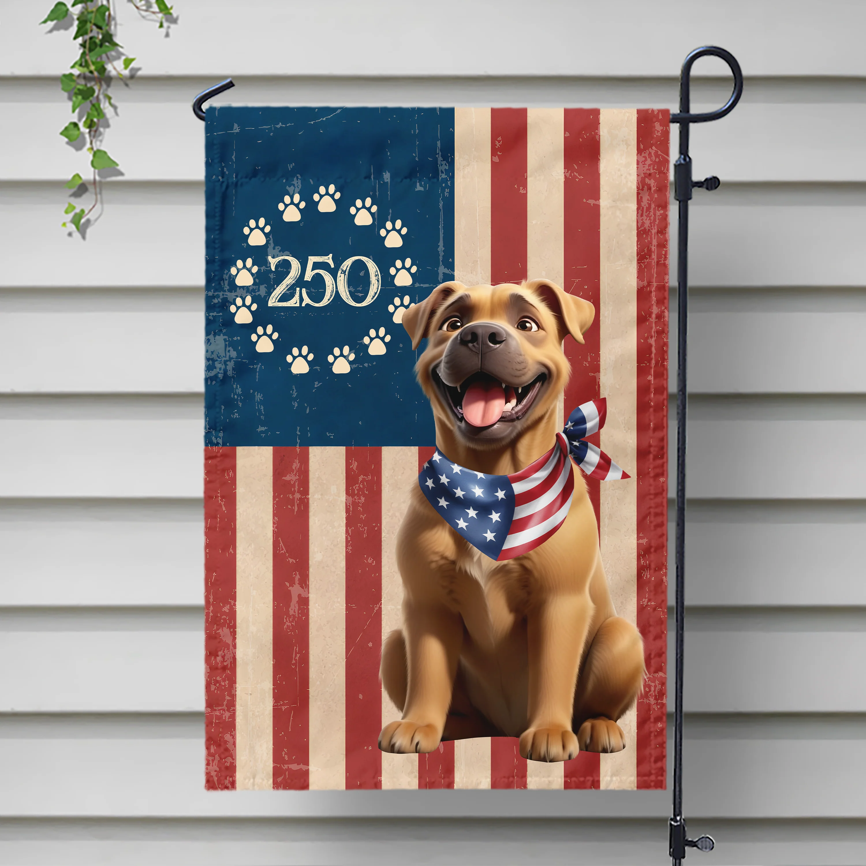 Personalised America Dog 250 Garden Flag Gift For Dog Lovers TH10 169033 - Image 4