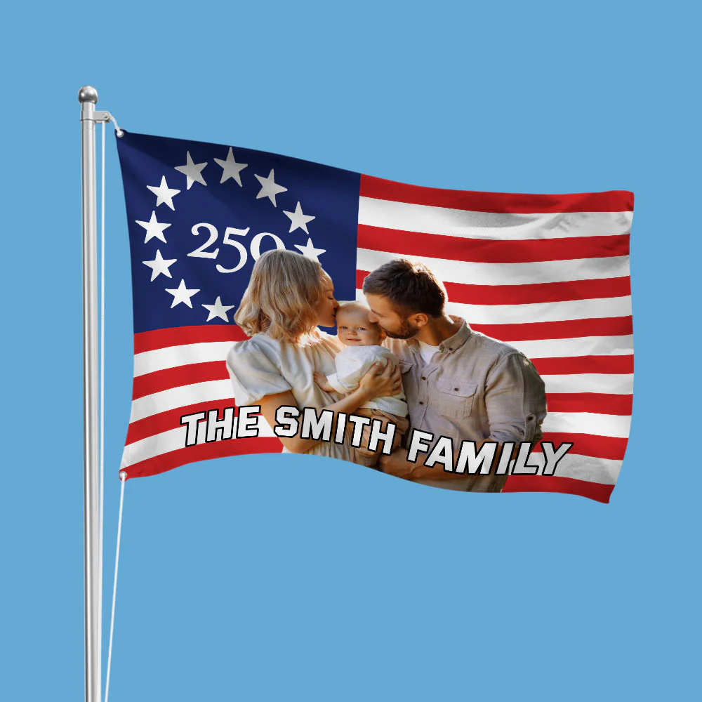 Personalized 250 Year American Anniversary House Flag HO82 901722 - Image 5