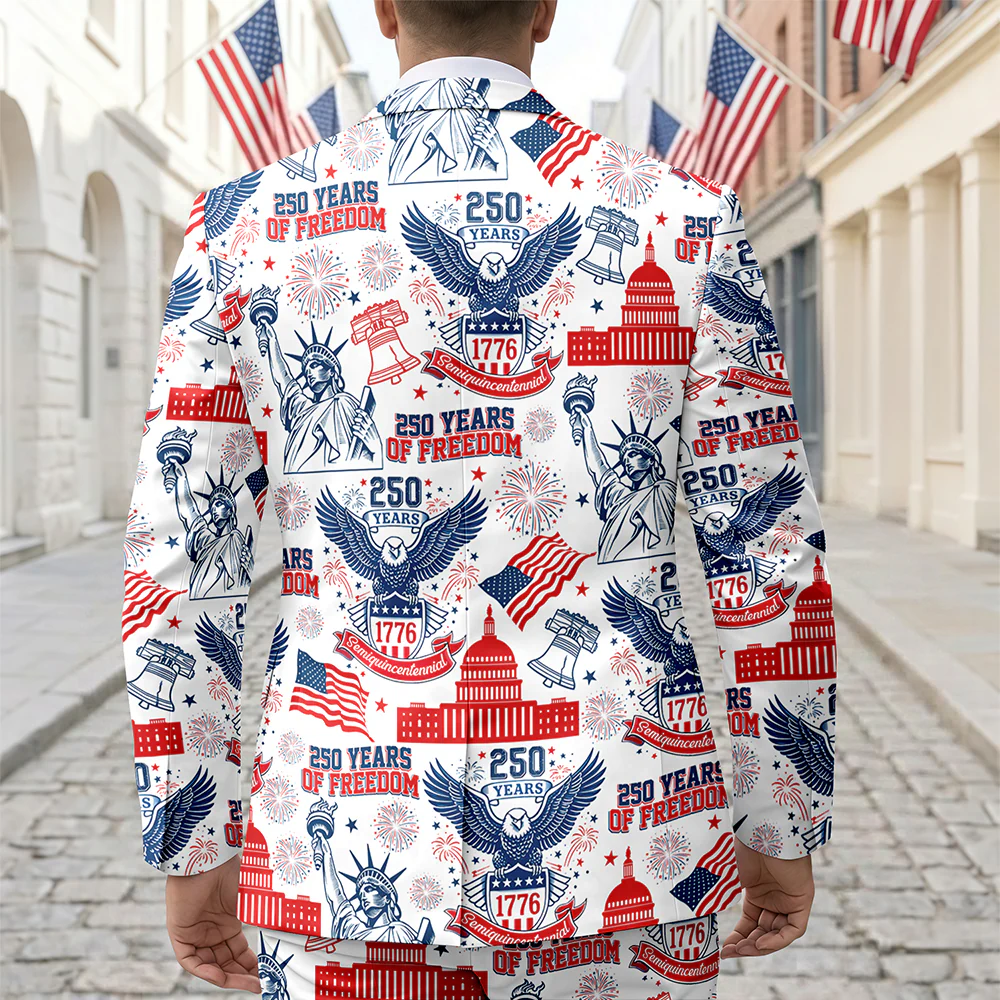 Personalized 250 Years Of Freedom America Men's Suit CH07 911034 - Image 4