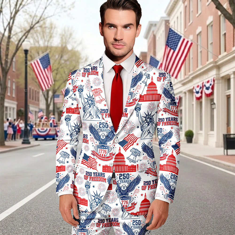 Personalized 250 Years Of Freedom America Men's Suit CH07 911034 - Image 6