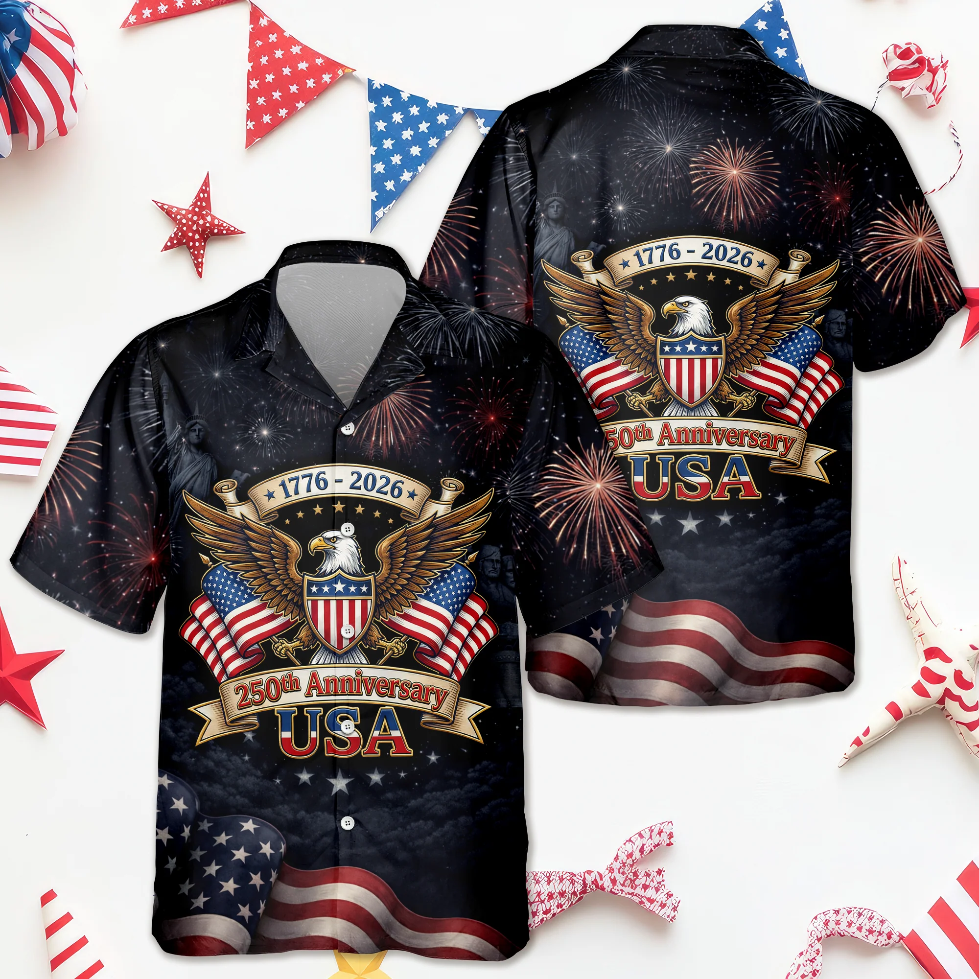 Personalized 250th Anniversary 1776-2026 Hawaii Shirt CH07 910484 - Image 5