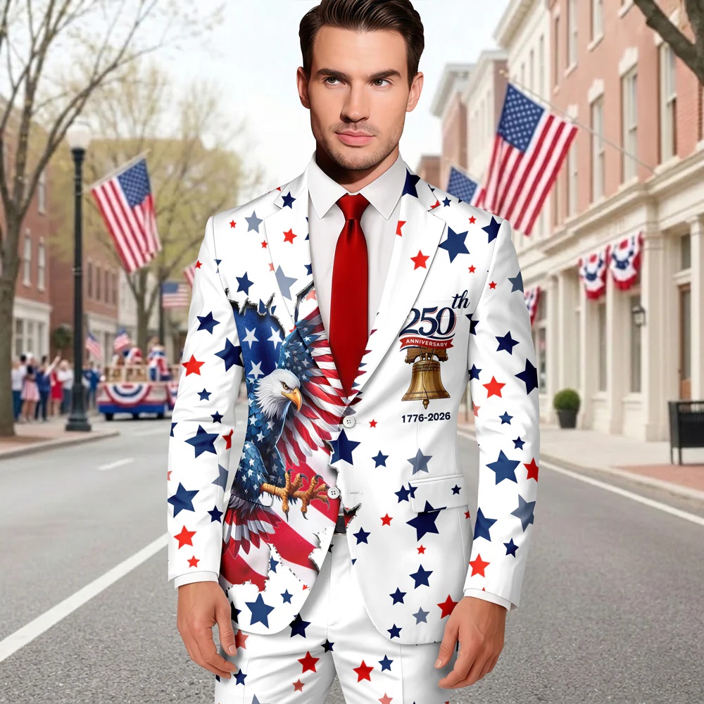 Personalized American 250th Anniversary 1776-2026 Men's Suits CH07 911154 - Image 3