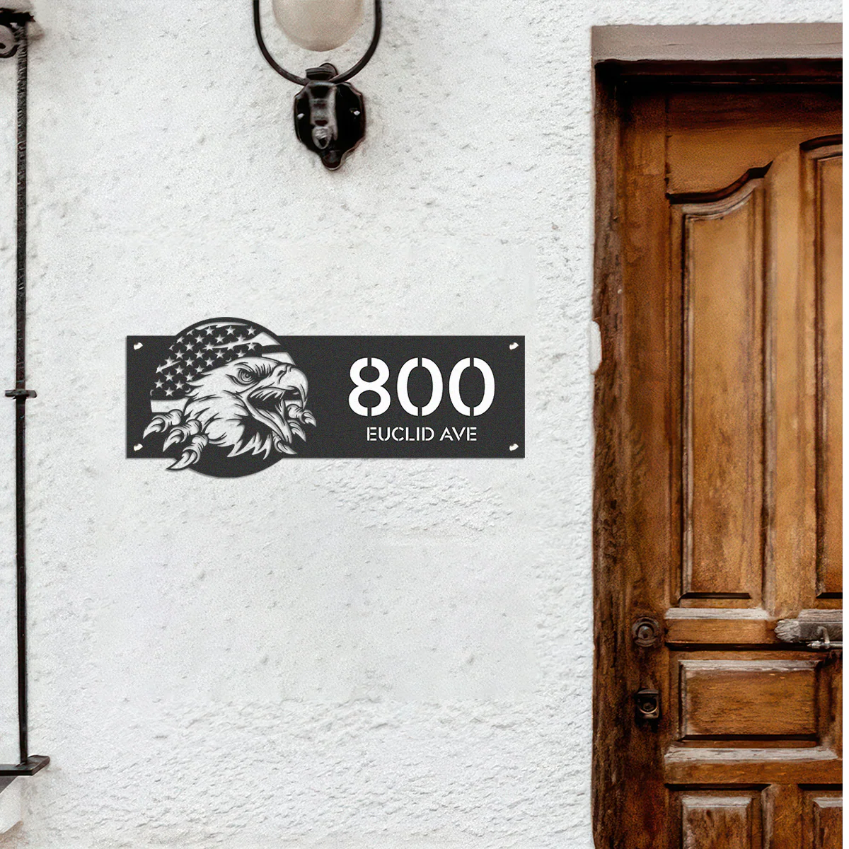 Personalized American Eagle Address Metal Sign, Patriotic House Number HO82 901152 - Image 2