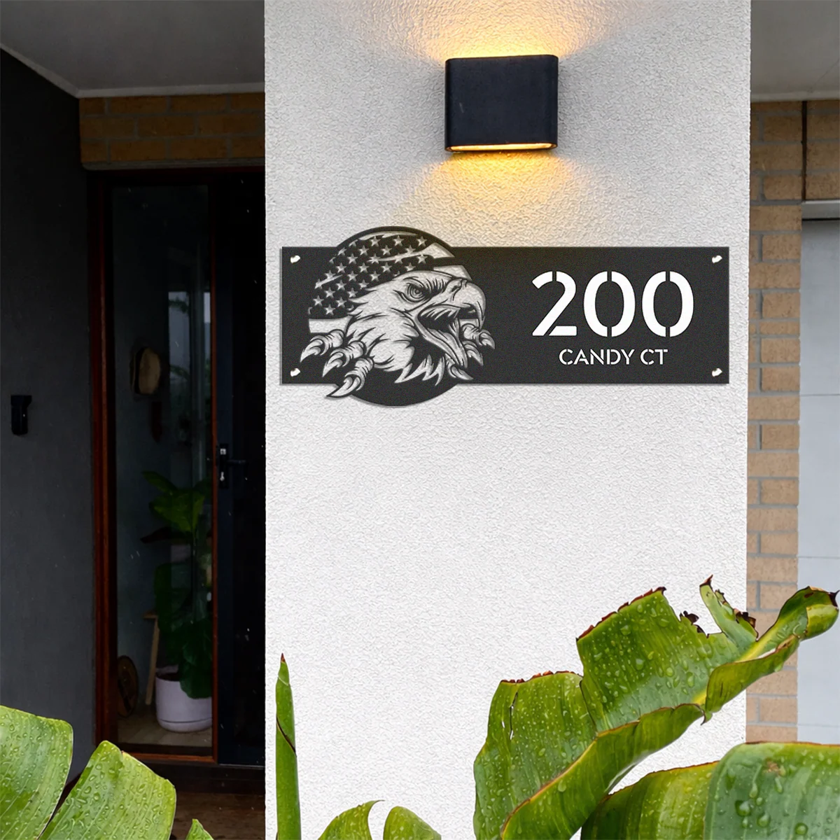 Personalized American Eagle Address Metal Sign, Patriotic House Number HO82 901152 - Image 3