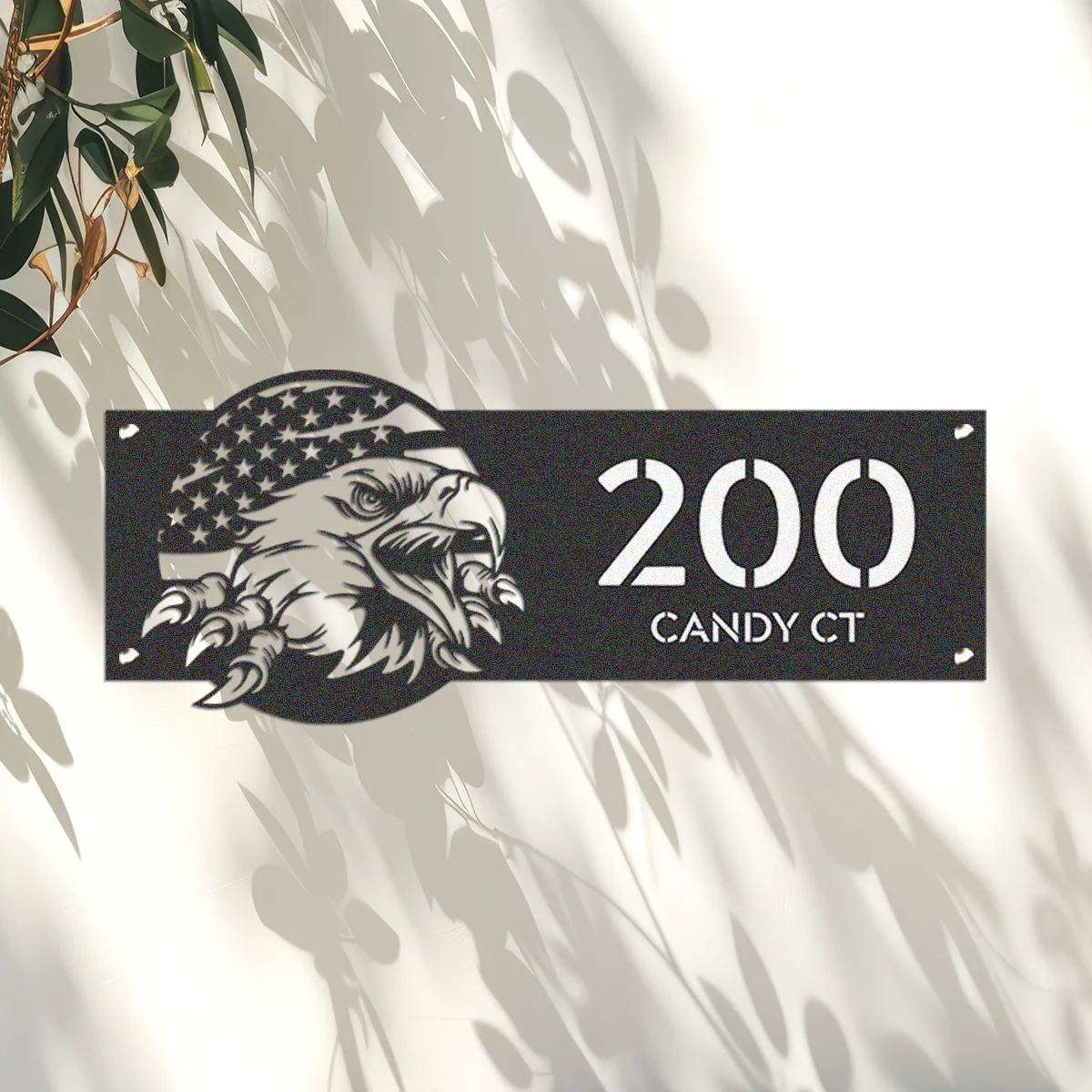 Personalized American Eagle Address Metal Sign, Patriotic House Number HO82 901152 - Image 5