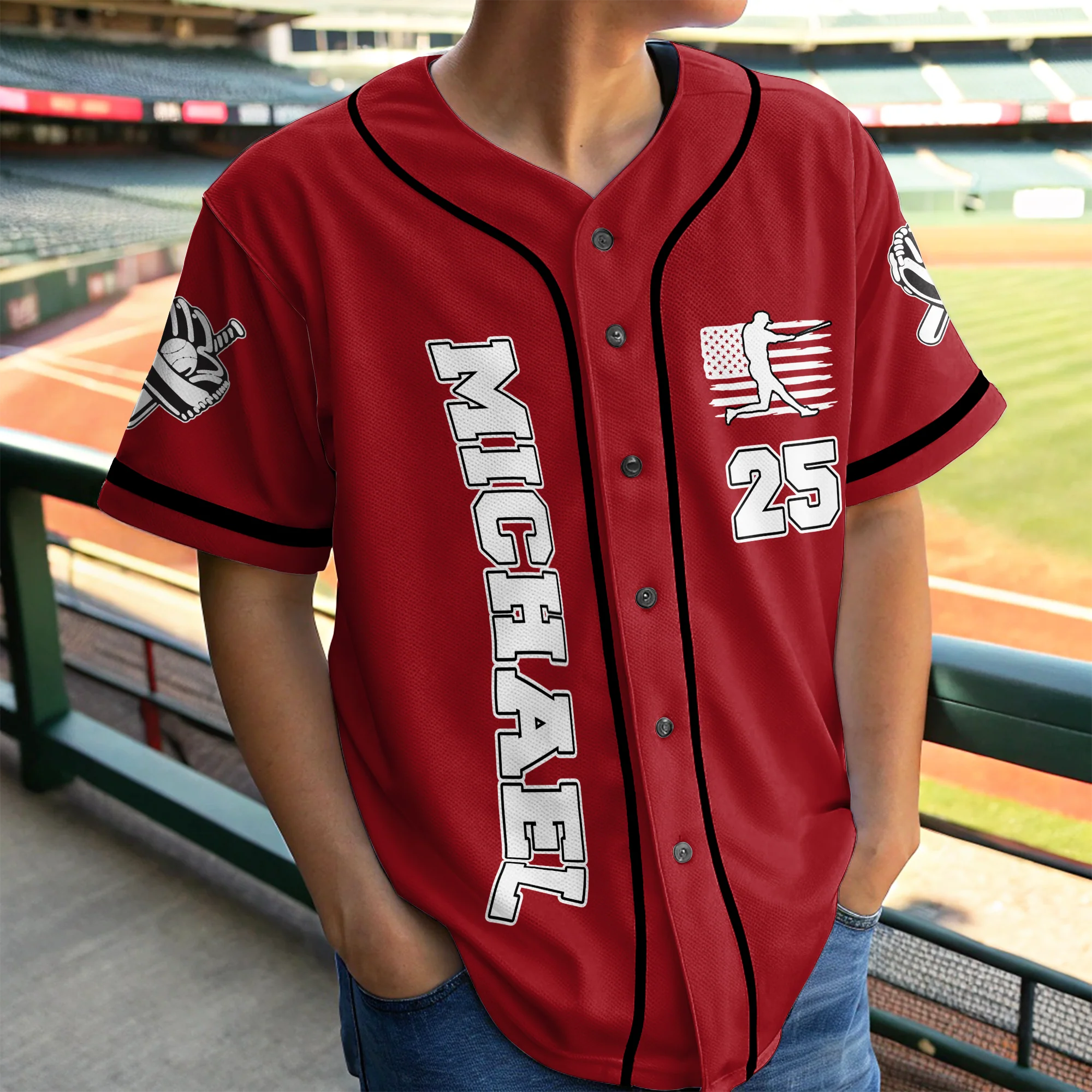 Personalized Baseball Dad Jersey Shirt TH10 892669 - Image 3