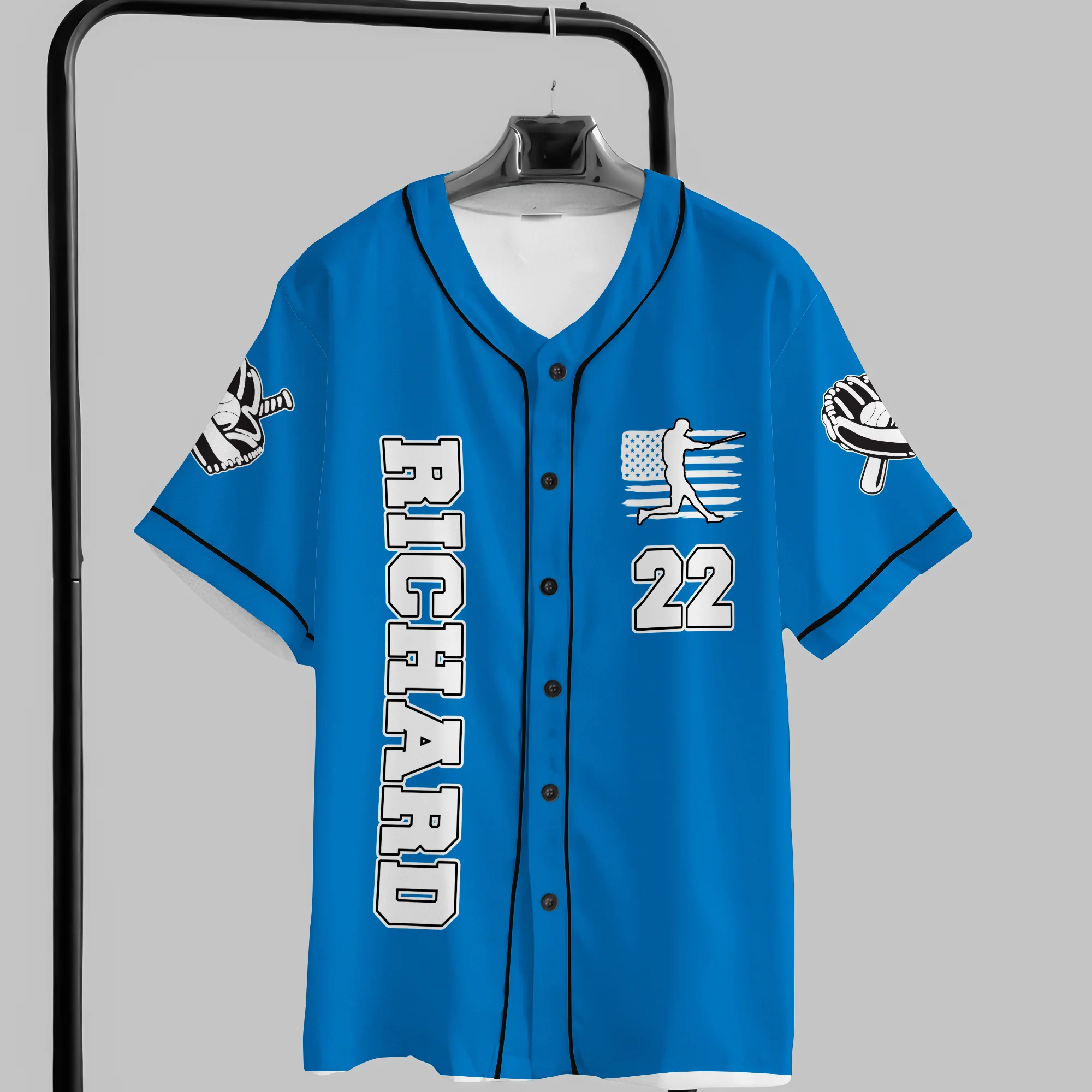 Personalized Baseball Dad Jersey Shirt TH10 892669 - Image 5