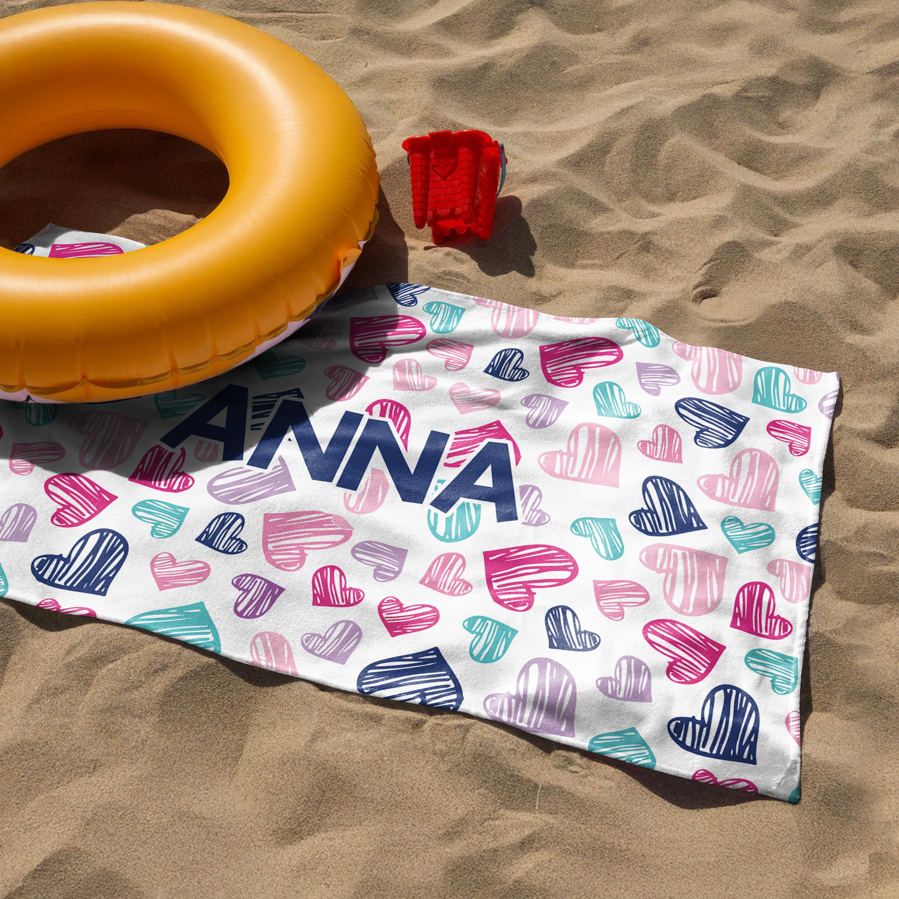 Personalized Beach Towel - Vacation Gear - For Beach, Pool, Camp, Vacation - Customize with Name HO82 894160 - Image 2