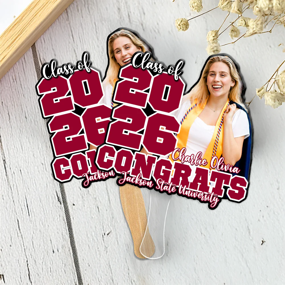 Personalized Congrats Class Of 2026 Face Fan Graduation Party Decoration LM32 899453 - Image 6