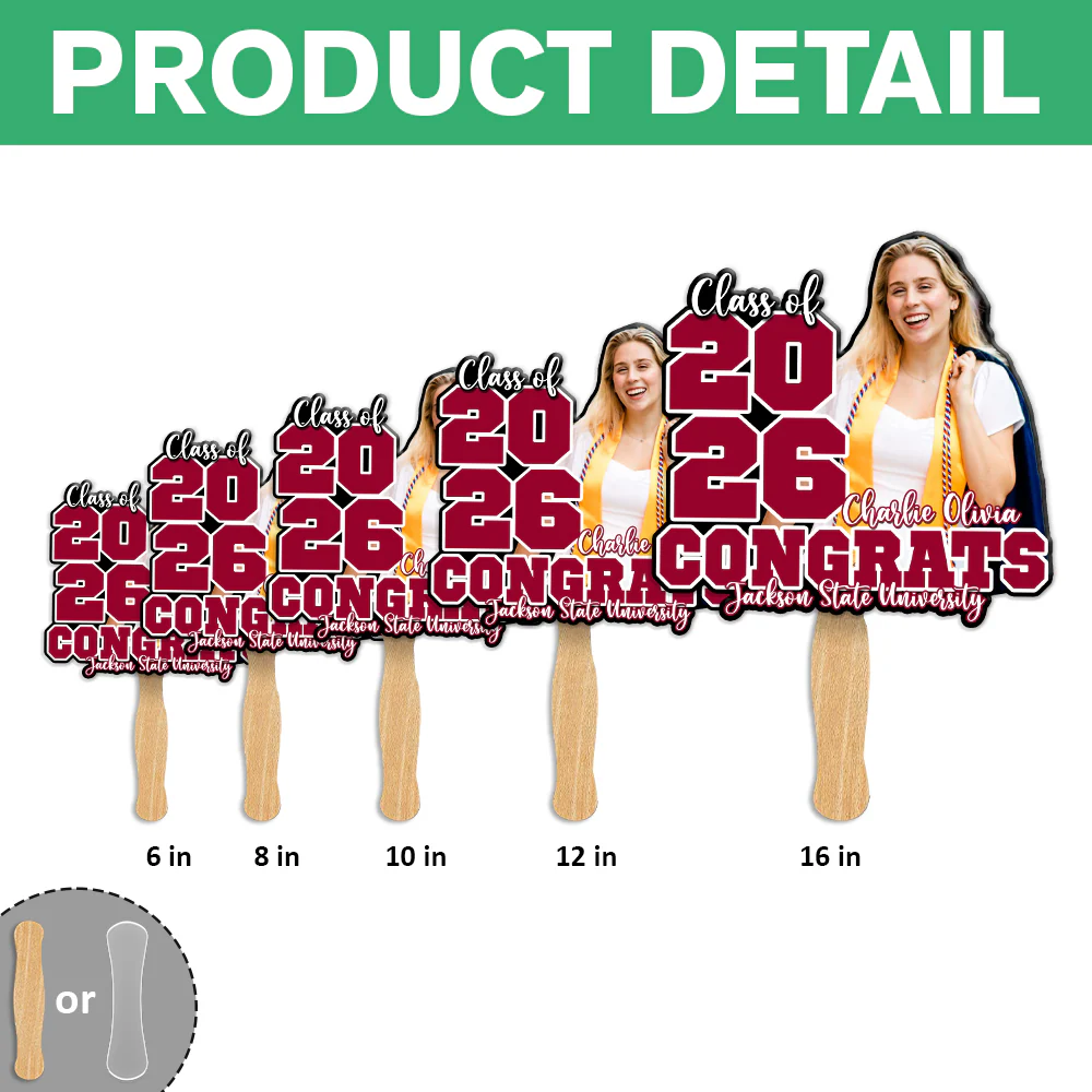 Personalized Congrats Class Of 2026 Face Fan Graduation Party Decoration LM32 899453 - Image 7