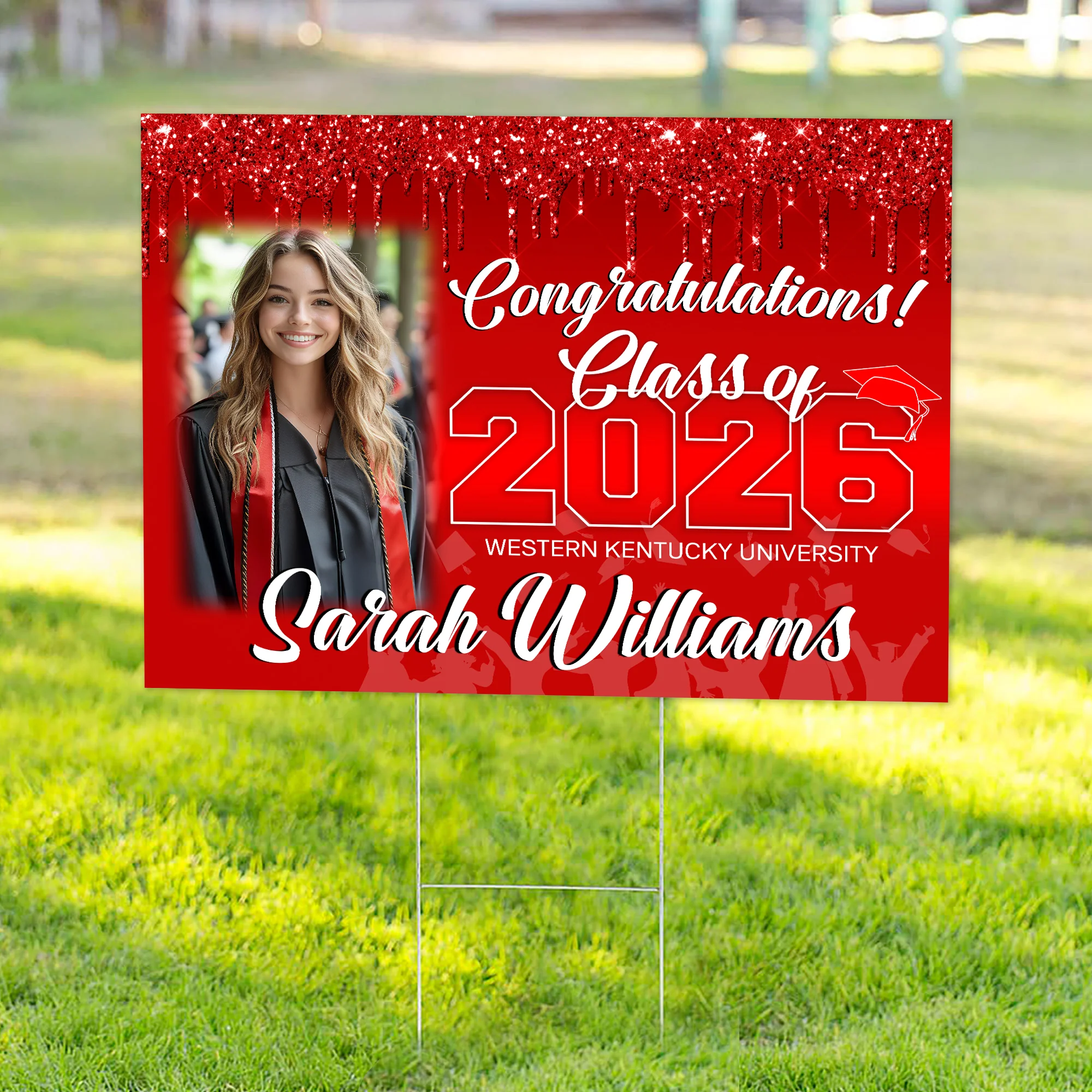 Personalized Congratulations Class Of 2026 Photo Graduation Yard Sign HO82 901378 - Image 4