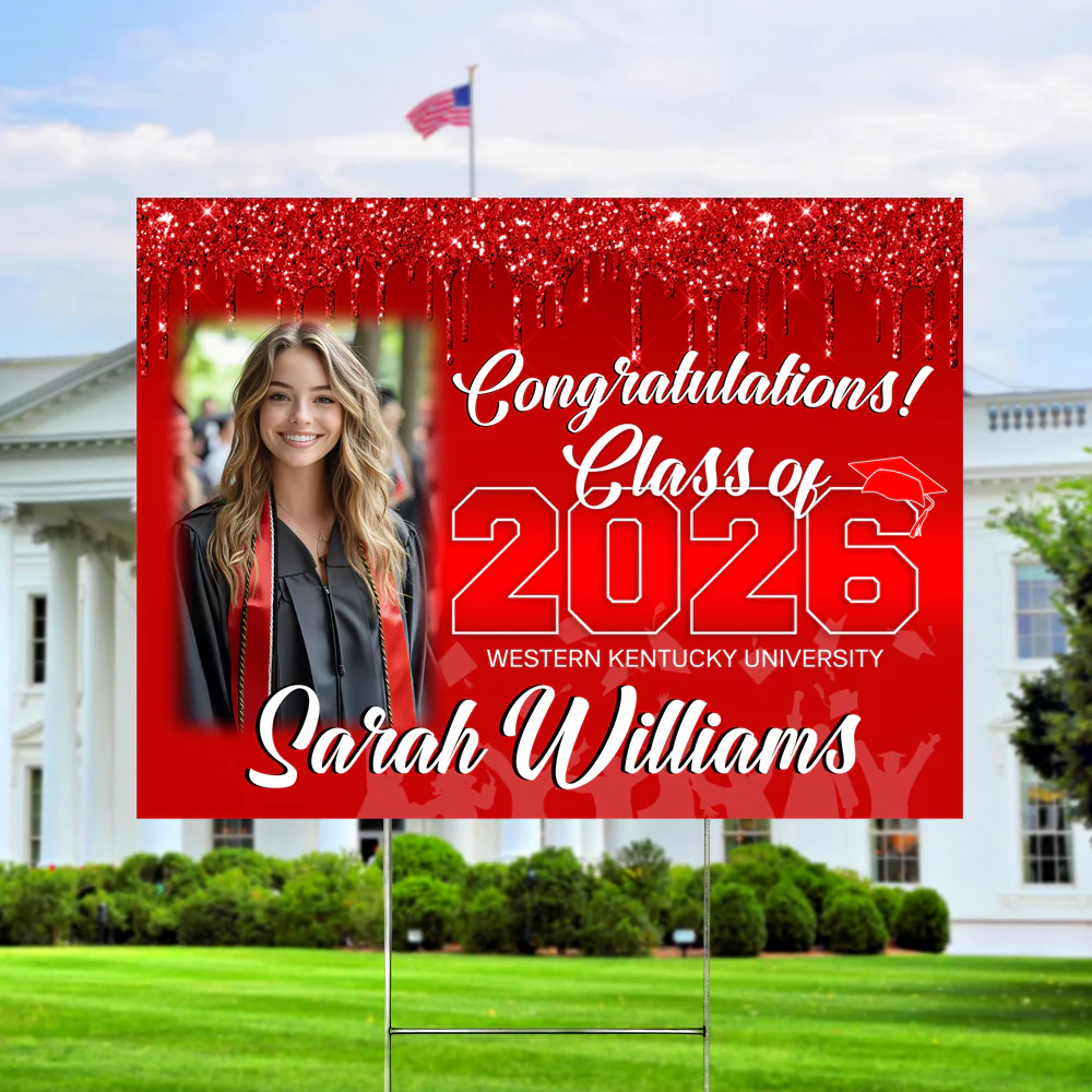 Personalized Congratulations Class Of 2026 Photo Graduation Yard Sign HO82 901378 - Image 8