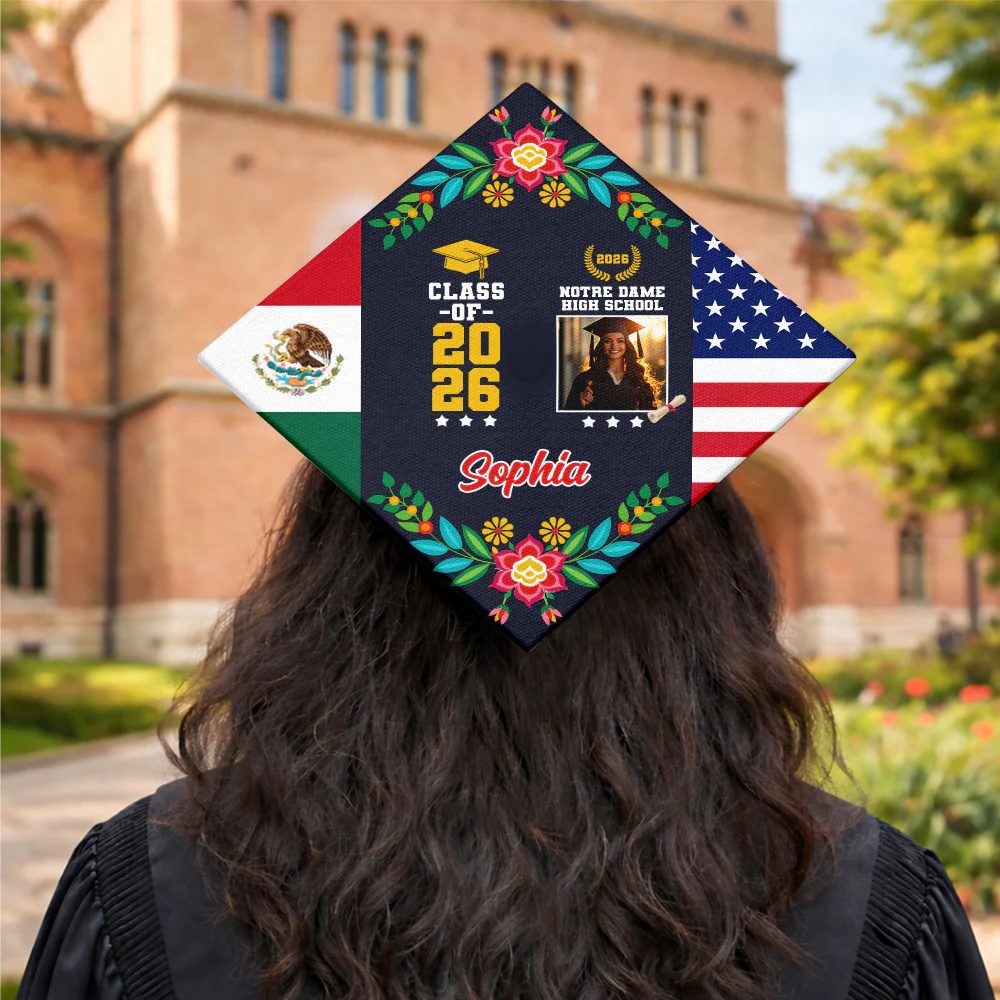 Personalized Country Flag Graduation Cap Topper Class of 2026 Gift CH07 910900 - Image 15
