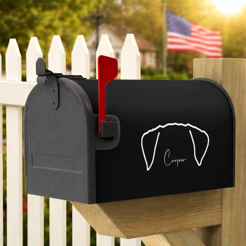 Personalized Dog Ear Line Mailbox Cover TH10 898401 - Image 2