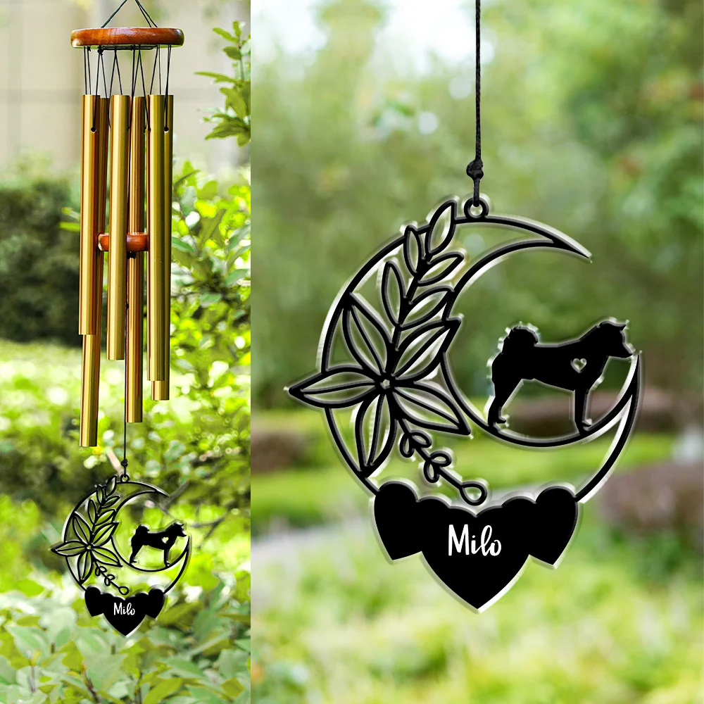 Personalized Dog Memorial Acrylic Wind Chimes For Dog Lovers LM32 893849 - Image 5
