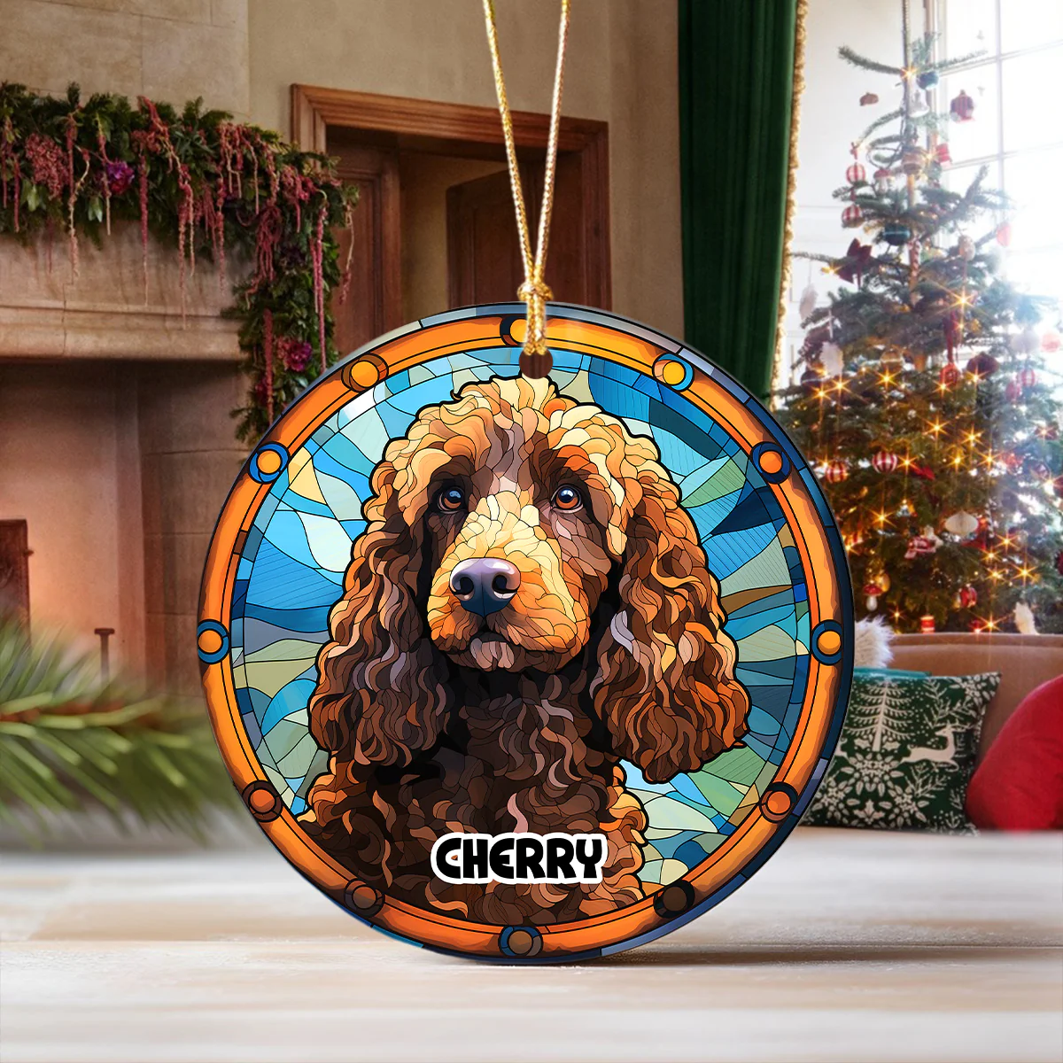 Personalized Dog Portrait Art Ceramic Ornament Gift For Dog Lovers TH10 896419 - Image 5