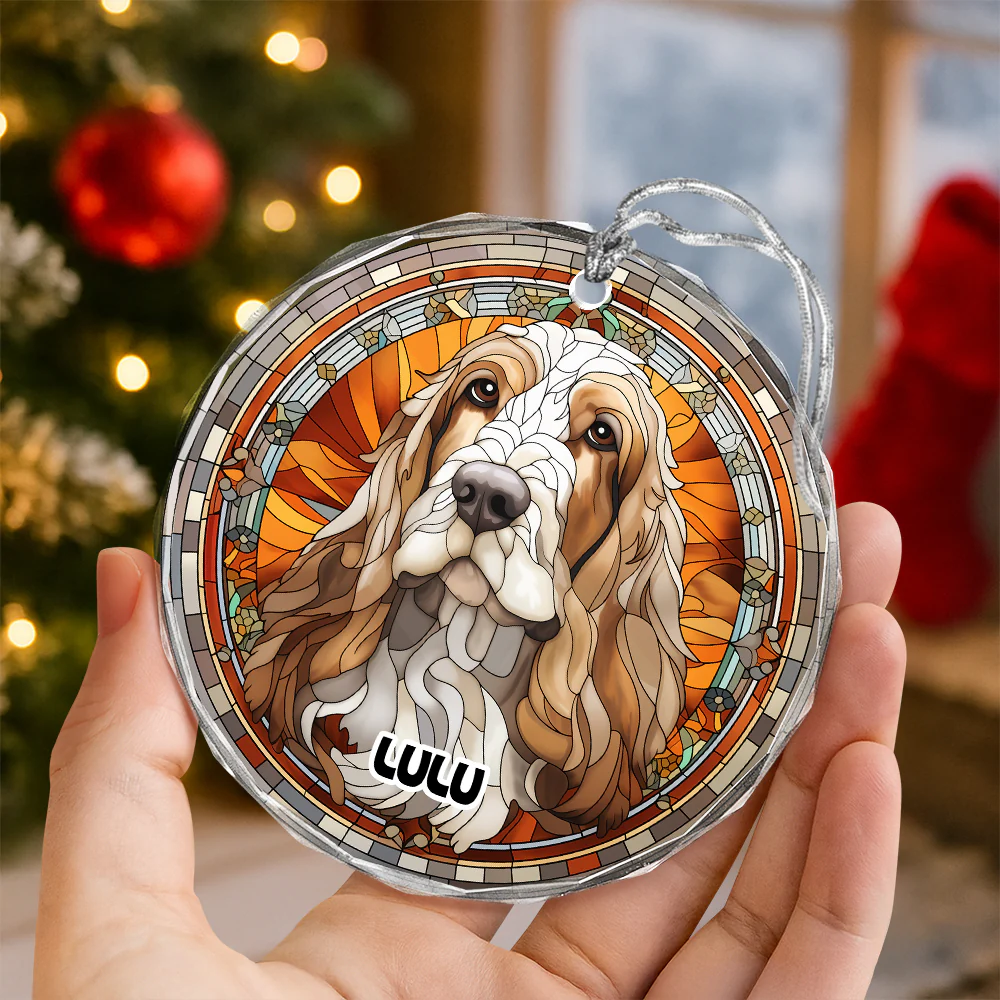 Personalized Dog Portrait Art Glass Ornament Gift For Dog Lovers TH10 896415 - Image 4