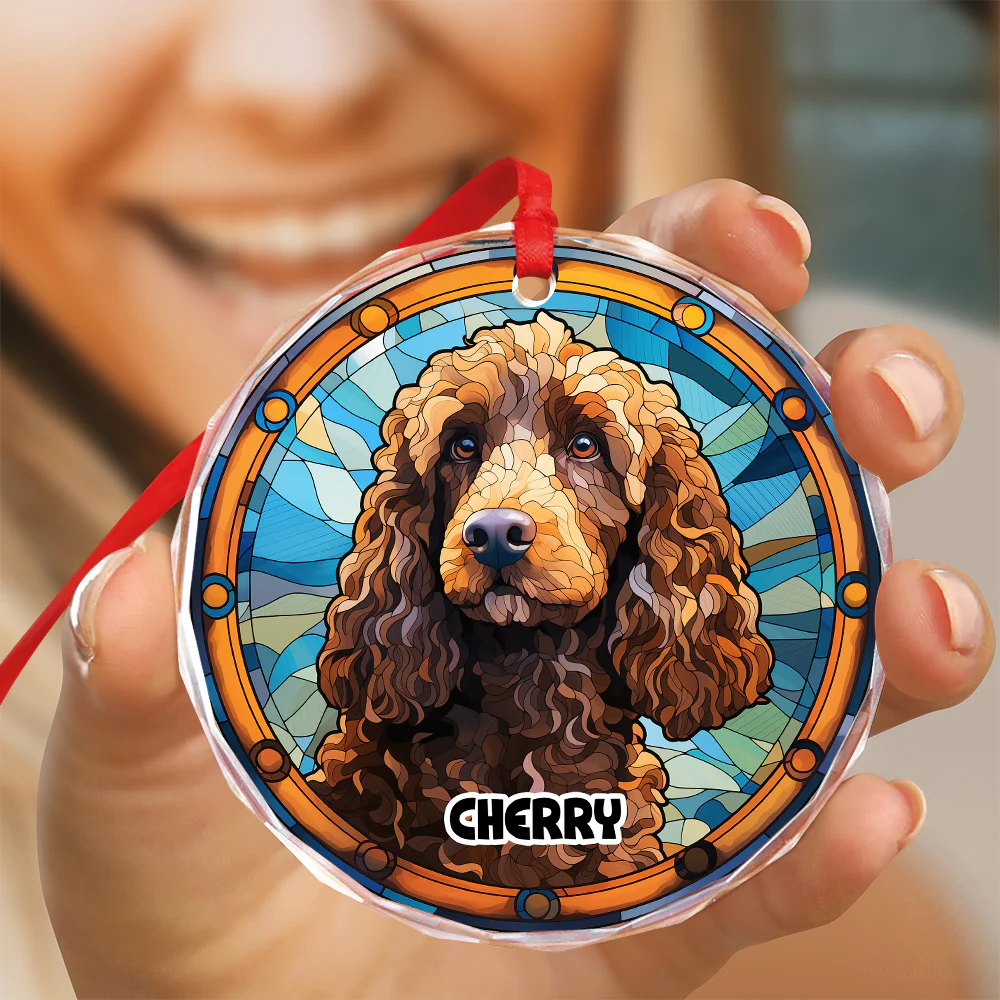 Personalized Dog Portrait Art Glass Ornament Gift For Dog Lovers TH10 896415 - Image 5