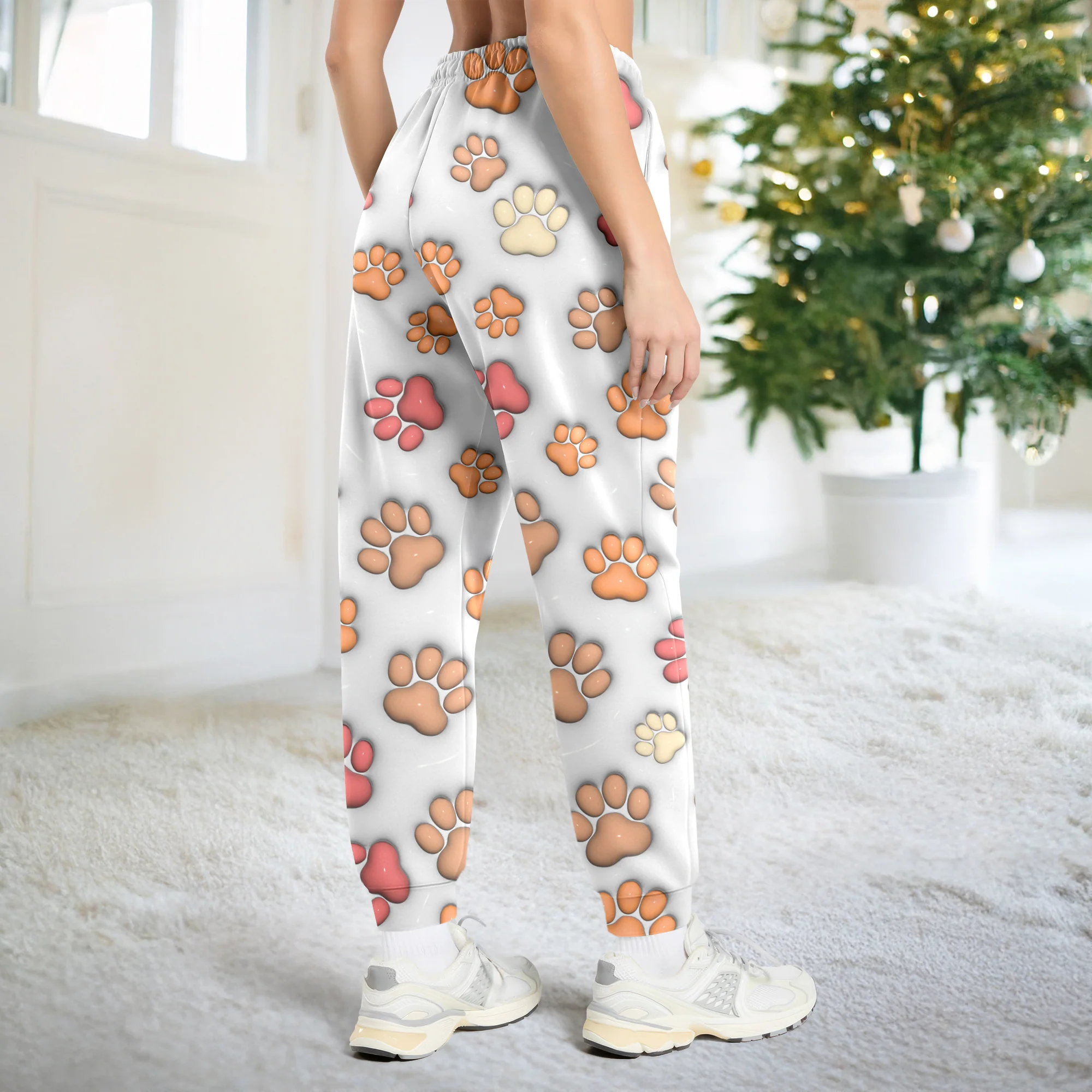 Personalized Dog With Paw 3D Effect Sweatpants For Christmas TH10 896623 - Image 5