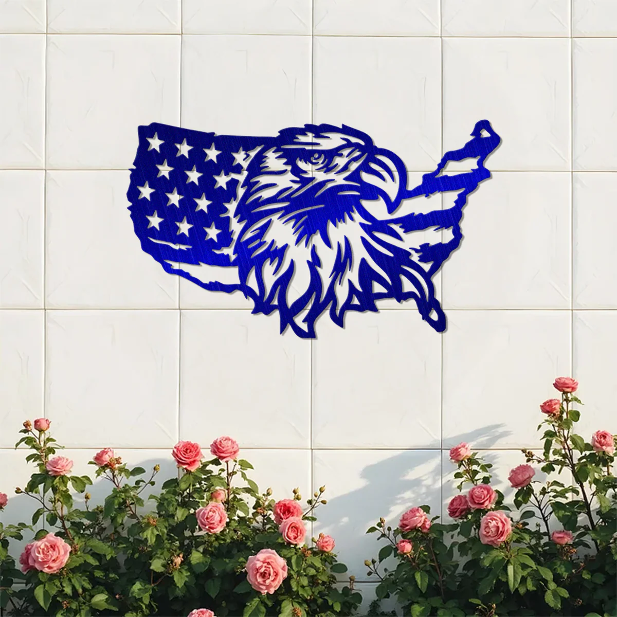 Personalized Eagle American Flag Metal Sign Patriotic Wall Art HO82 901154 - Image 6