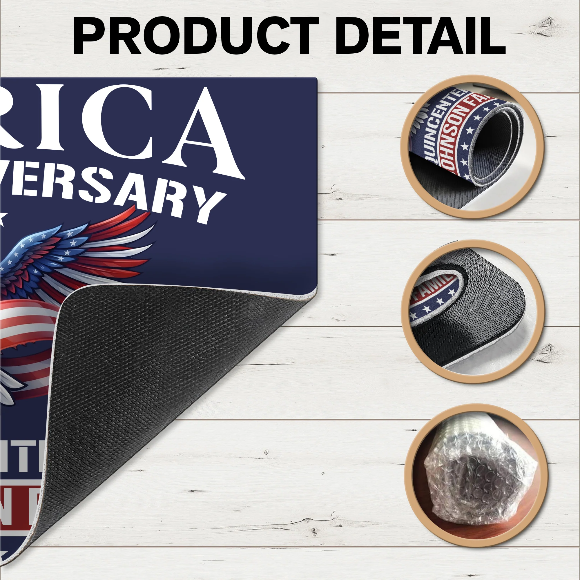 Personalized Family Name America 250th Anniversary Doormat CH07 910276 - Image 6