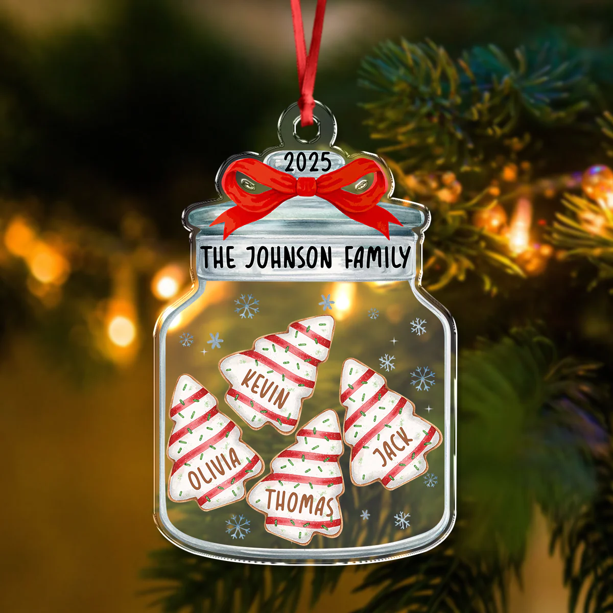 Personalized Family Name Christmas Acrylic Ornament Gift For Family LM32 897383 - Image 7