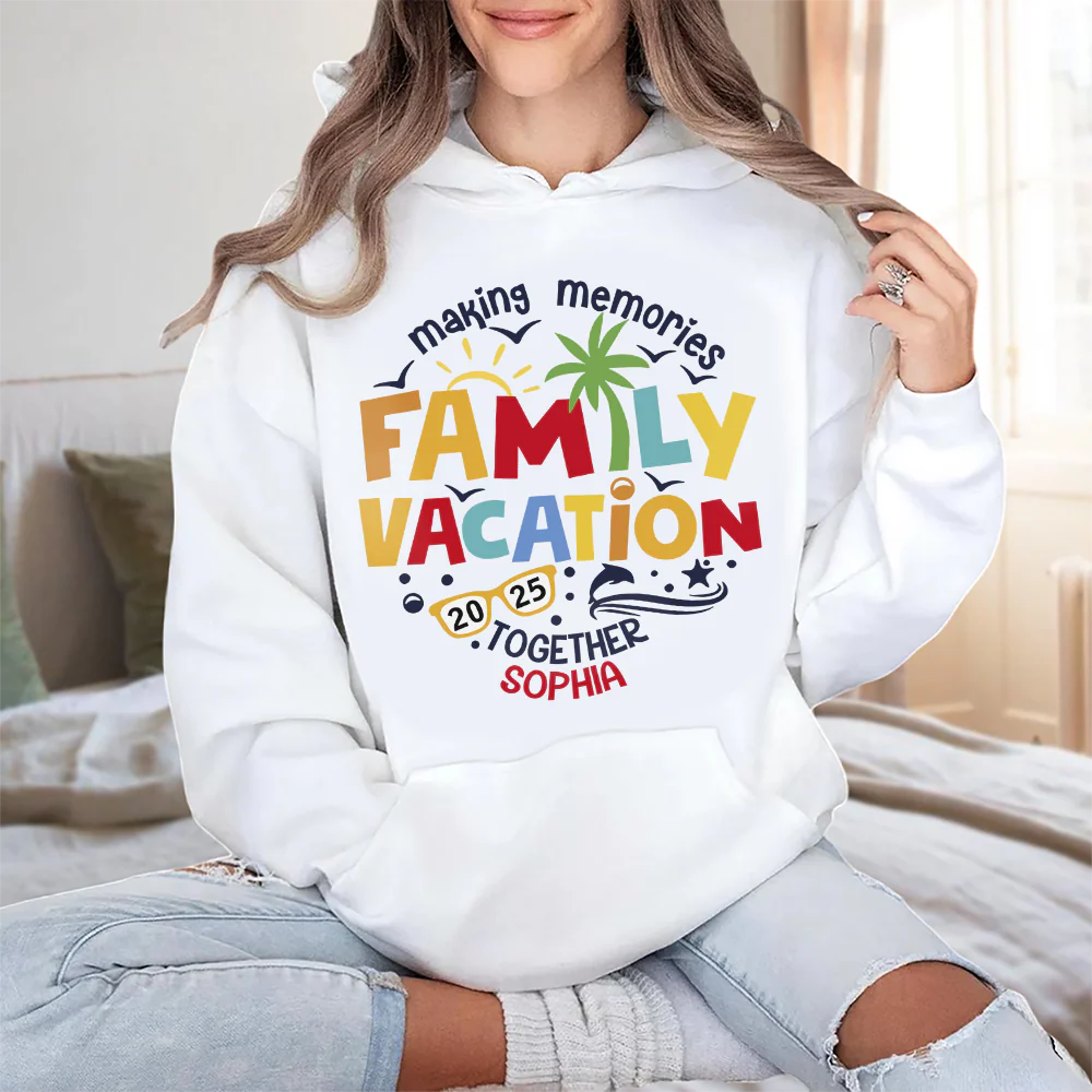 Personalized Family Vacation 2025 Making Memories Together Light Shirt LM32 893813 - Image 7
