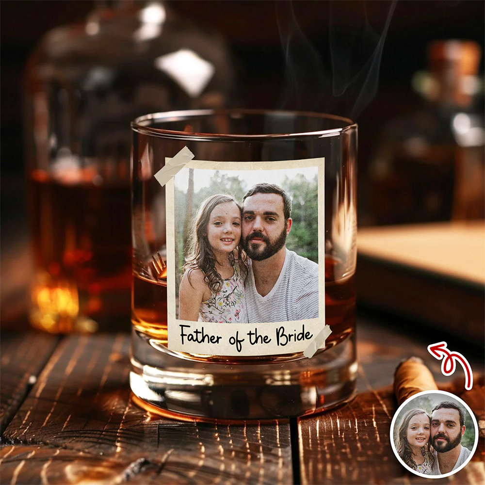 Personalized Father Of The Bride Whiskey Glass Gift For Wedding Day LM32 668933 - Image 6