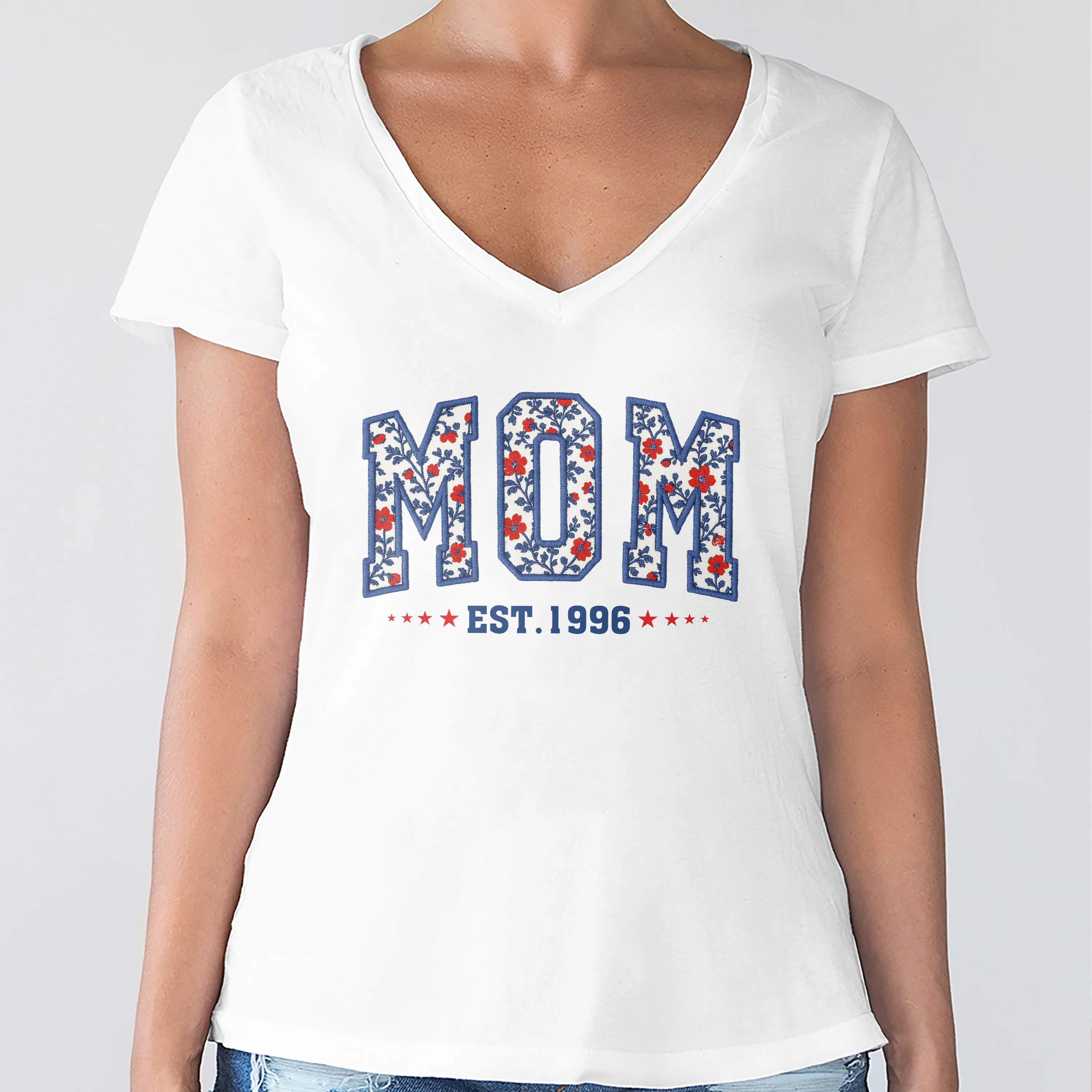 Personalized Floral Dad Mom USA Est Year Bright Shirt LM32 895475 - Image 8