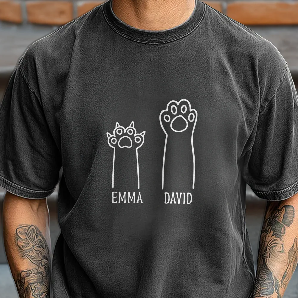 Personalized Funny Cat Paw Rock Paper Scissors Comfort Shirt Gift For Cat Lovers LM32 899649 - Image 7