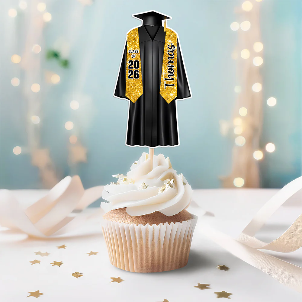 Personalized Graduation Class of 2026 Decoration Cupcake Toppers HO82 901336 - Image 2