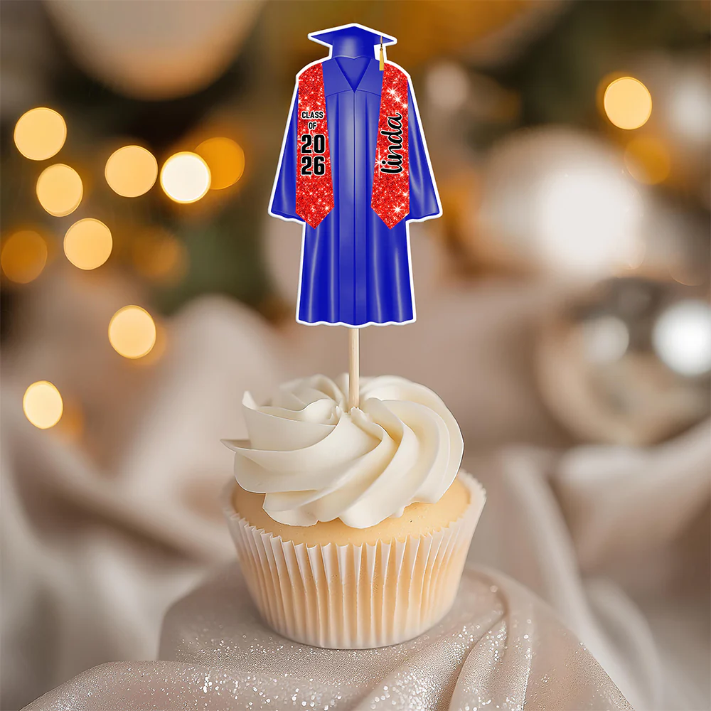 Personalized Graduation Class of 2026 Decoration Cupcake Toppers HO82 901336 - Image 4