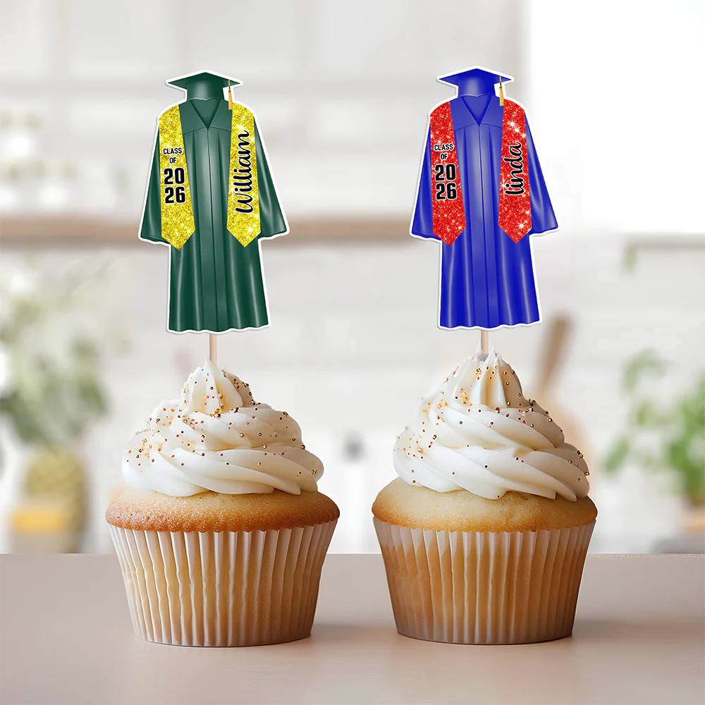 Personalized Graduation Class of 2026 Decoration Cupcake Toppers HO82 901336 - Image 5