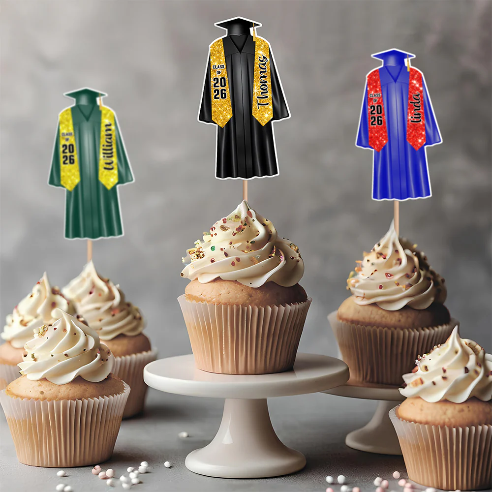 Personalized Graduation Class of 2026 Decoration Cupcake Toppers HO82 901336 - Image 8