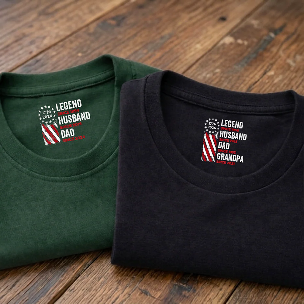 Personalized Legend, Husband, Dad And Grandpa Back Neck Shirt HO82 901816 - Image 5