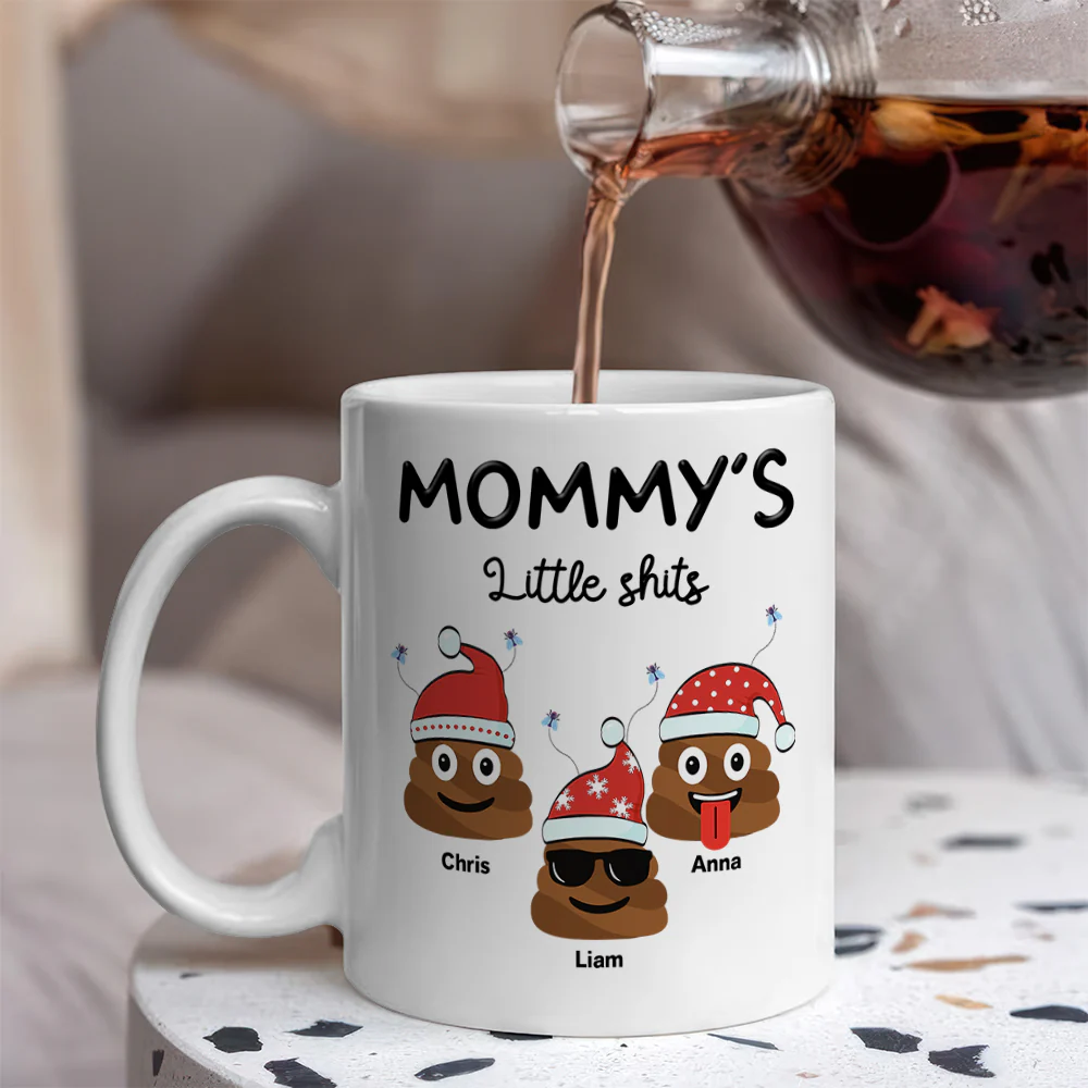 Personalized Mommy’s Little Shits Mug – Funny Christmas Gift for Mom CH07 896324 - Image 12