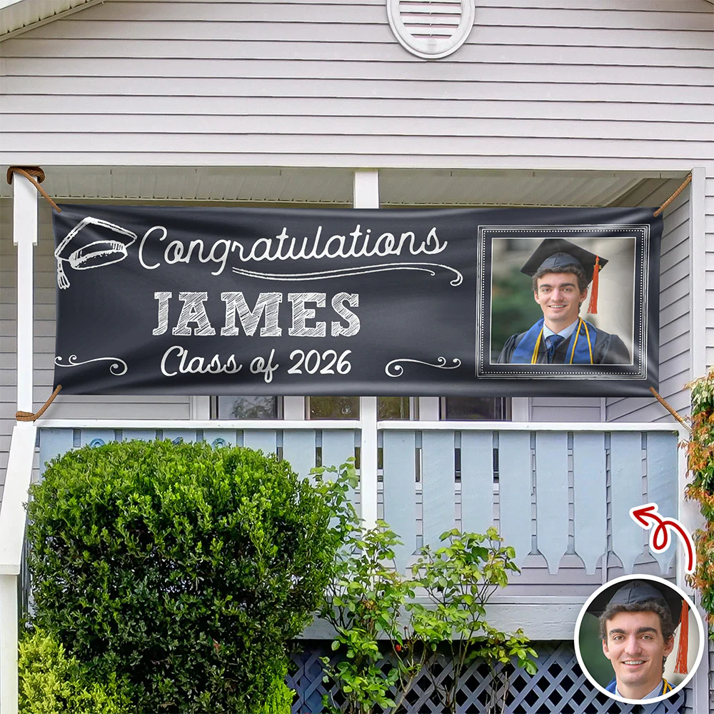 Personalized Photo Graduation Banner - 2026 Graduation Party Decorations HO82 901738 - Image 2
