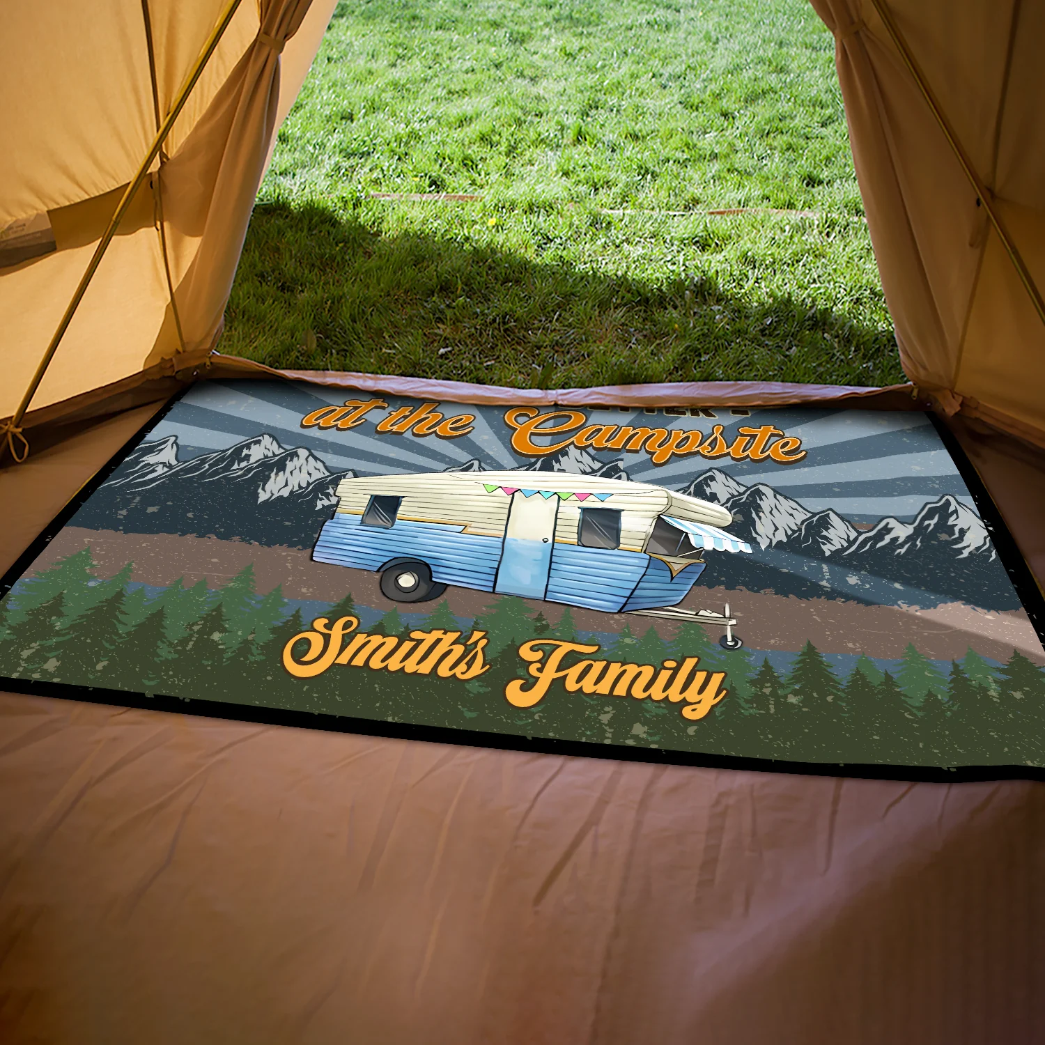 Personalized Retro Camping Patio Rug Gift For Family Love Camping CH07 896196 - Image 3