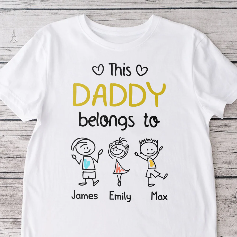 Personalized This Papa Belongs To Us Bright Shirt Father’s Day Gift HA75 921442 - Image 3