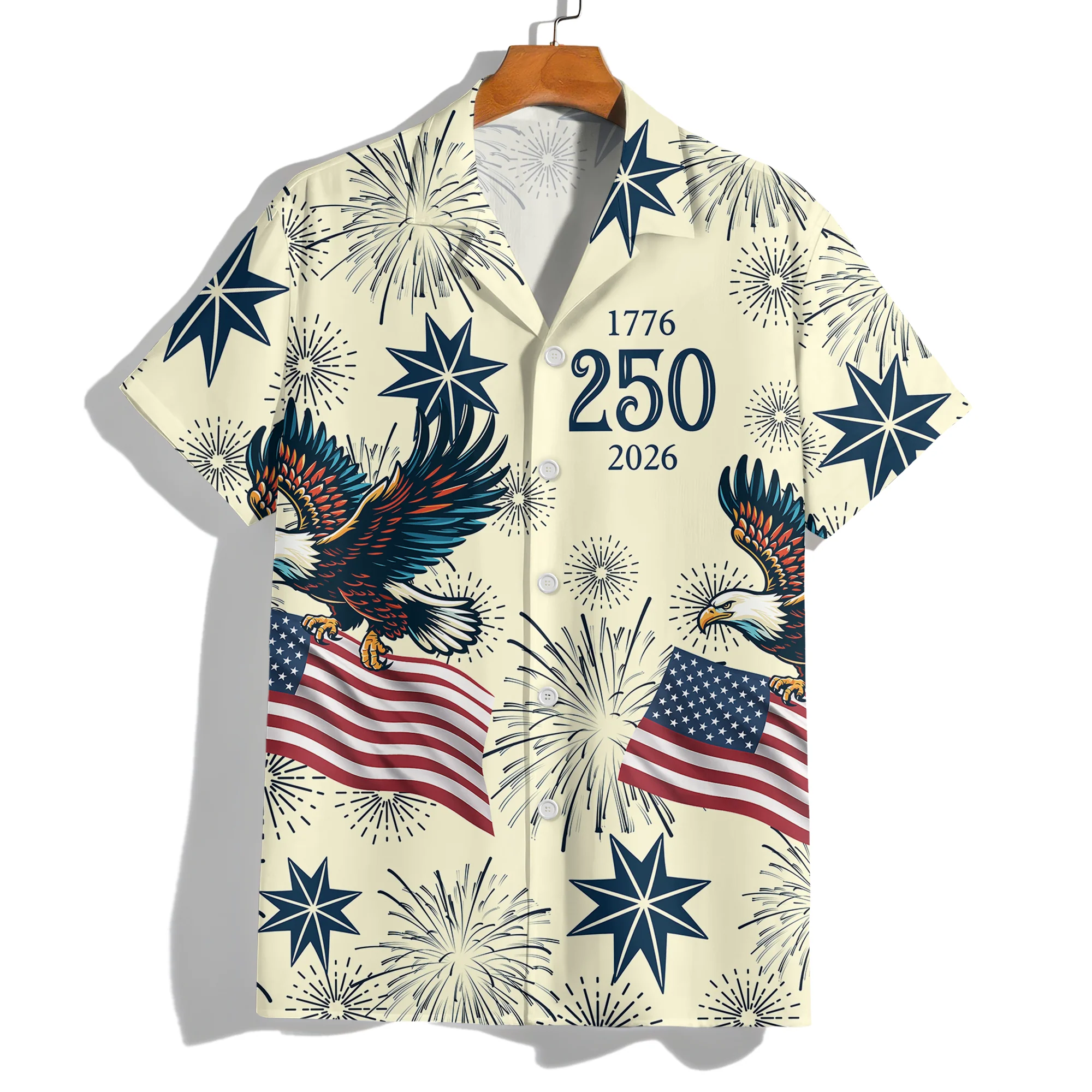 Personalized USA 250 Anniversary Eagle 1776-2026 Hawaii Shirt TH10 898325 - Image 4