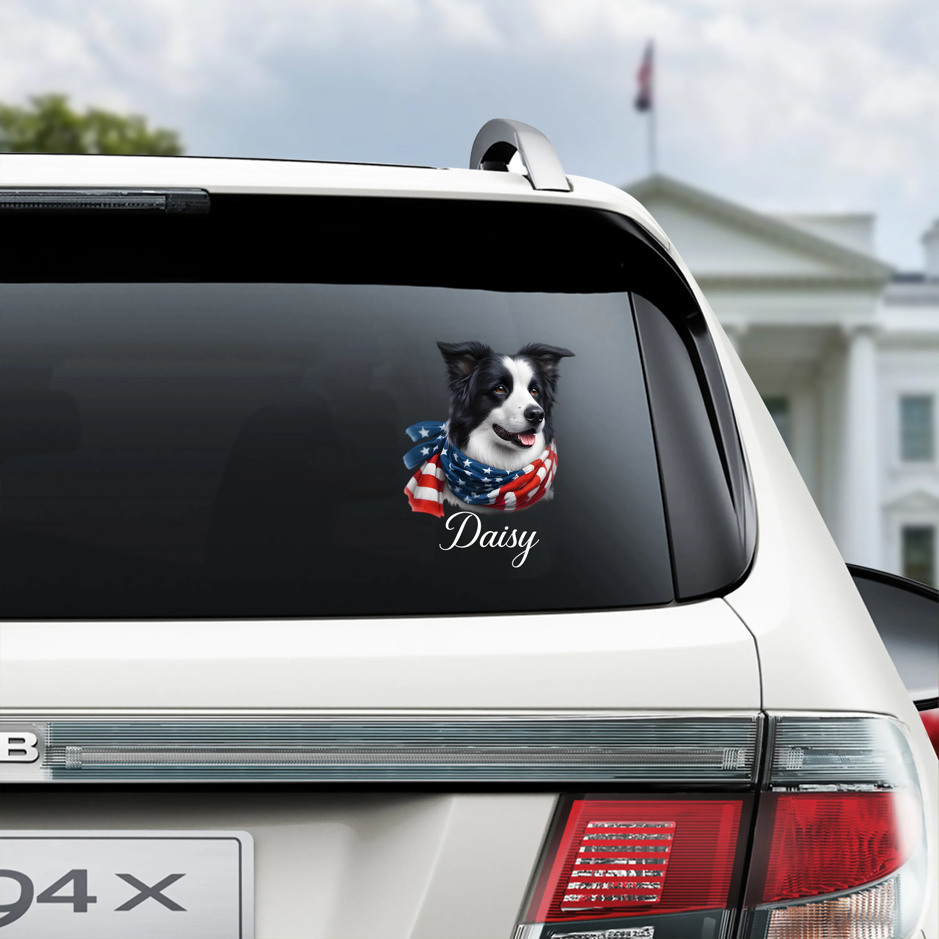 Personalized USA 250 Years Anniversary Patriotic Dog Portrait Car Window Decal LM32 897955 - Image 6